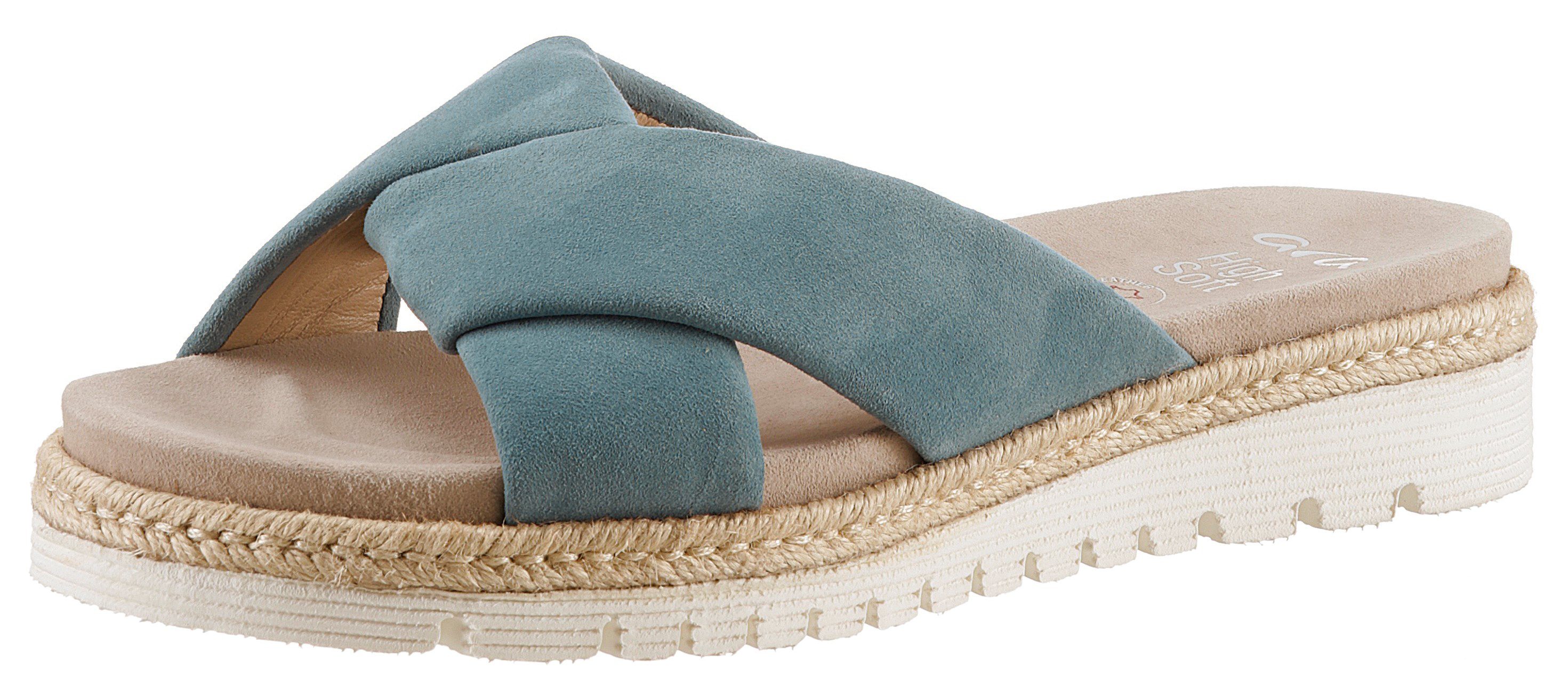 Ara Slippers Jamaika plateau, zomerschoen, slippers in comfortabele schoenbreedte g (= breed)