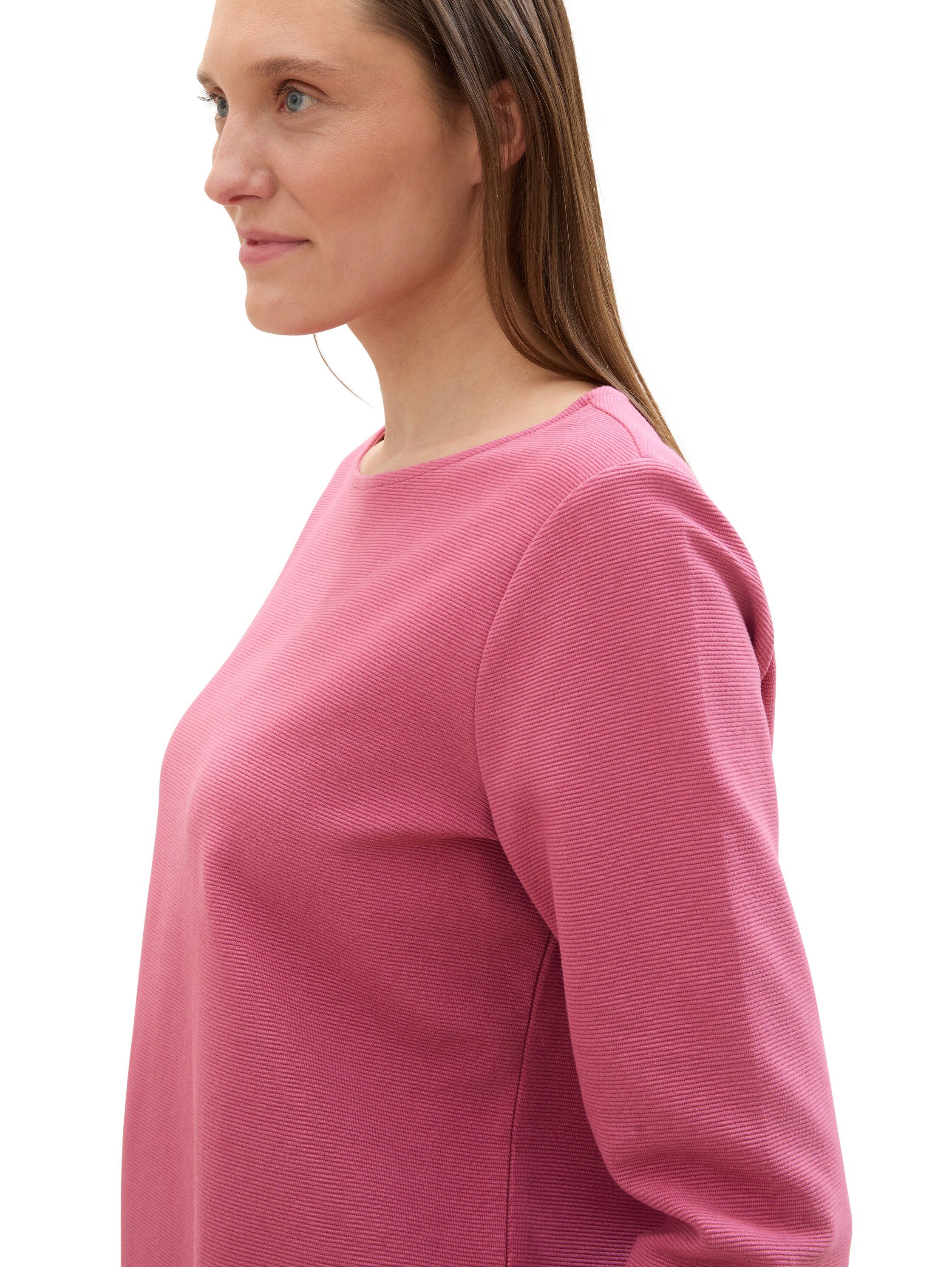 Tom Tailor Shirt met lange mouwen met structuur