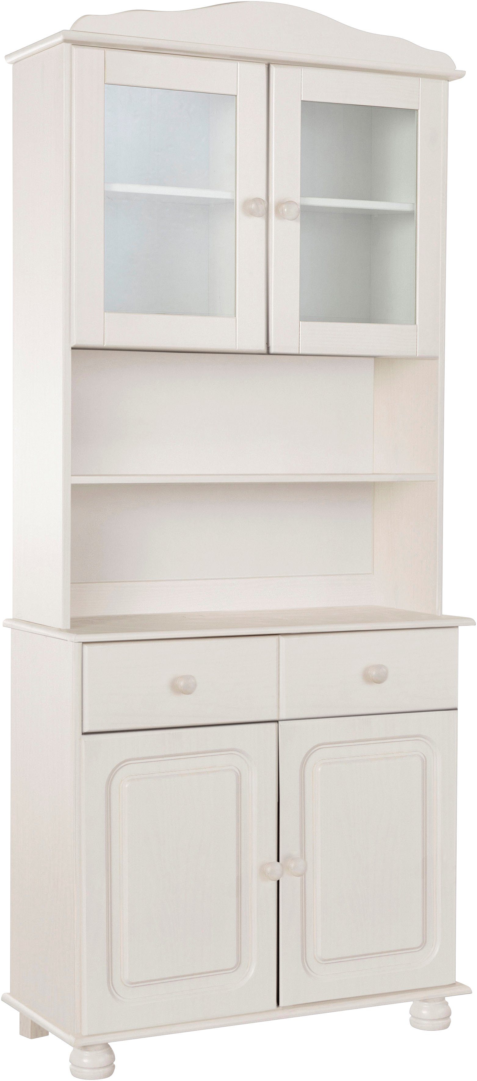 Home affaire Buffetkast Mette Met grote lade en veel bergruimte achter 4 deuren, hoogte 181cm (2-delig)