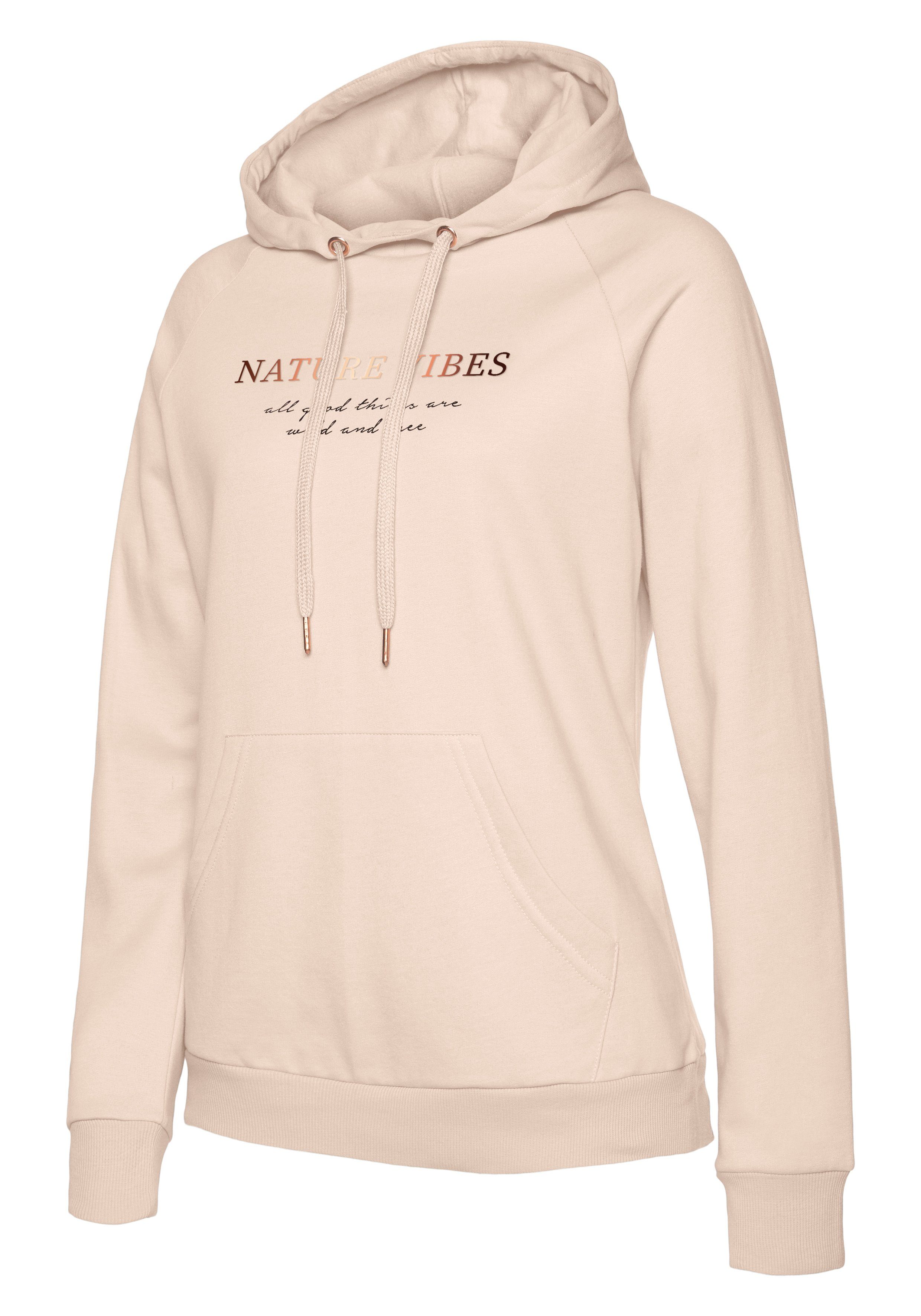 Lascana Hoodie met kangoeroezak, loungepak