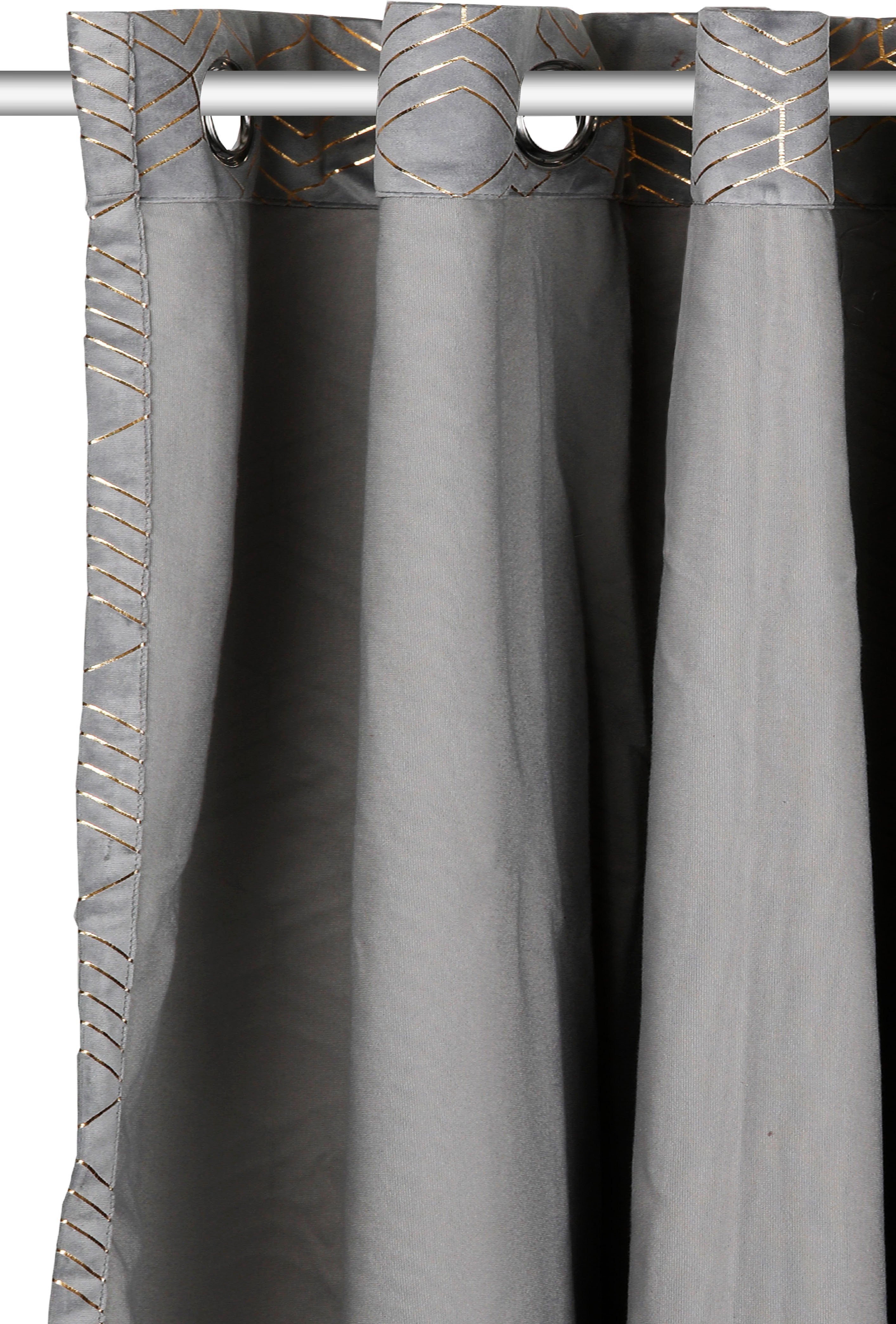 my home Gordijn Velvet Foil (2 stuks)
