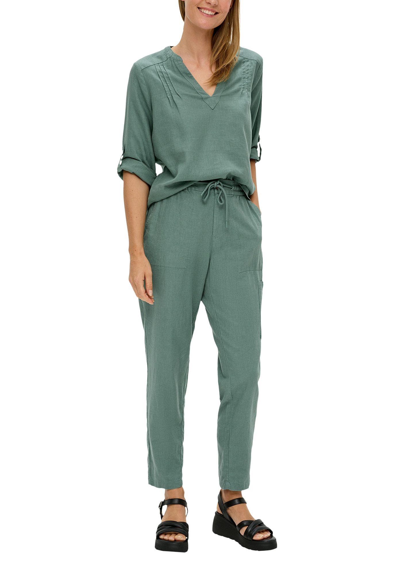 s.Oliver Klassieke blouse met 3/4-mouwen