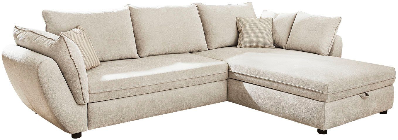 Jockenhöfer Gruppe Hoekbank Jerez L-vorm met bed- en relaxfunctie, opbergvak/bedlade, golfvering, ottomane