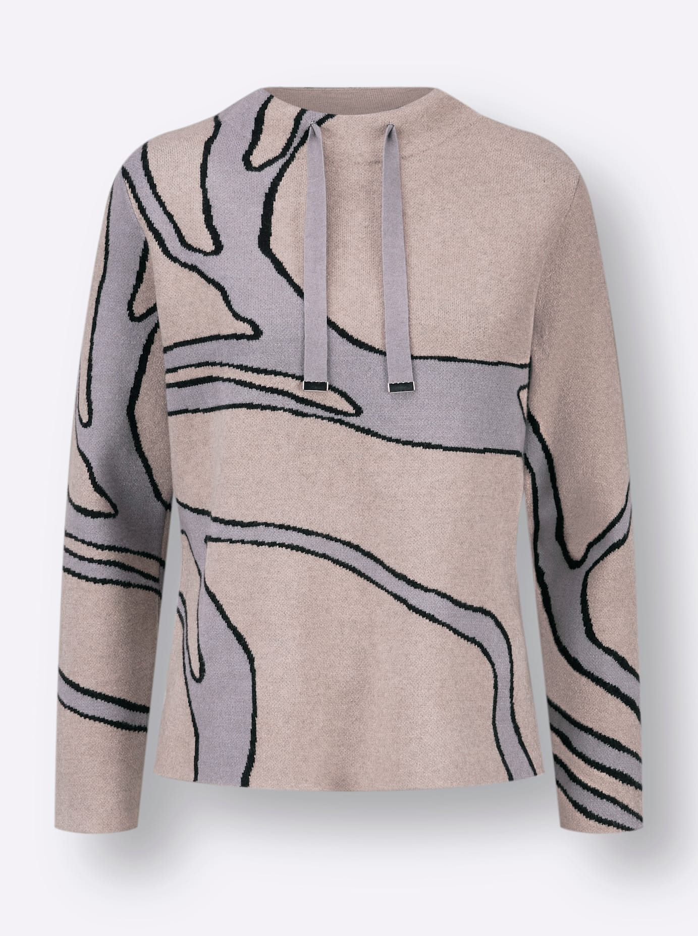 Creation L Gebreide trui Jacquardtrui