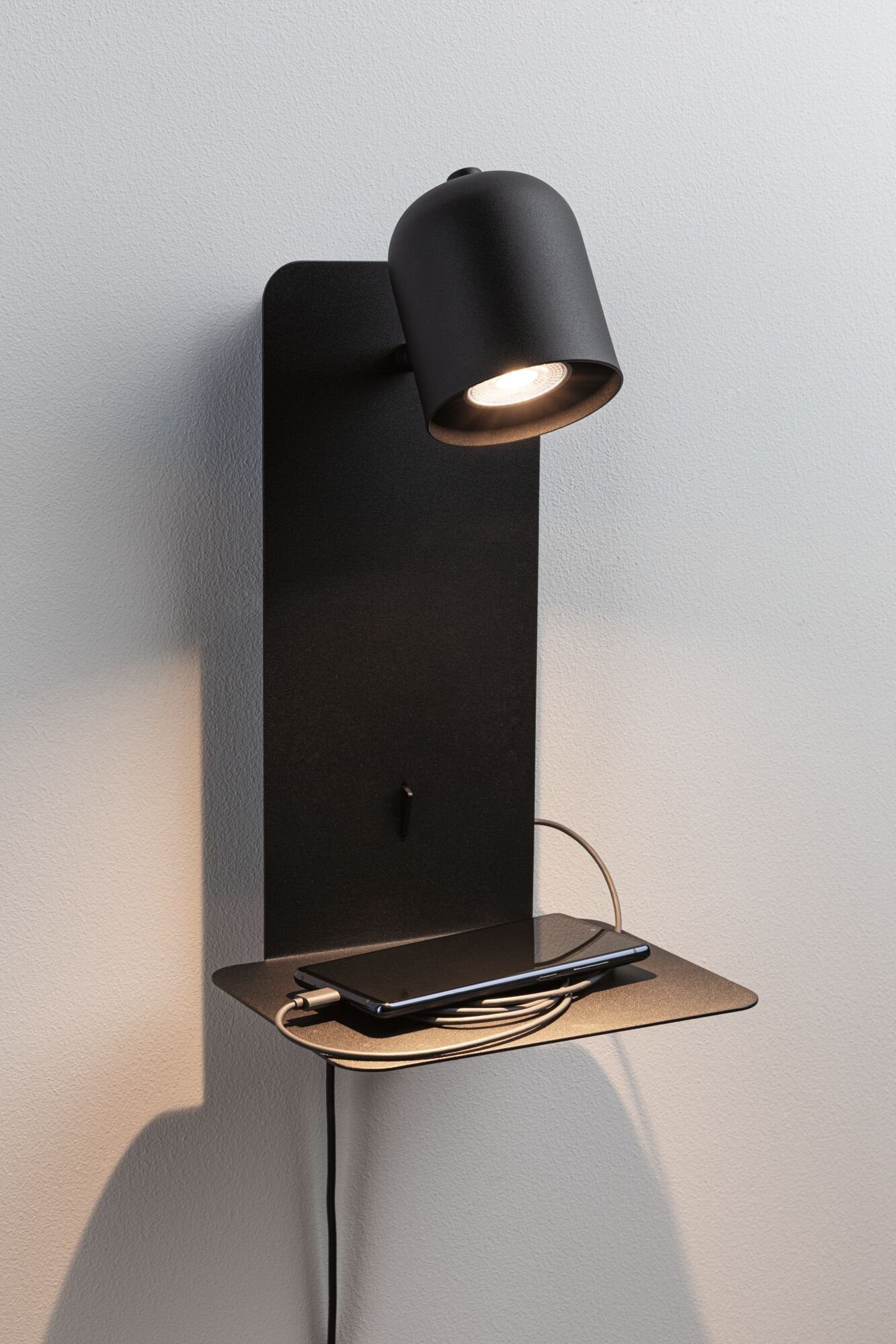 Paulmann Wandlamp Malena max. 1x5W USBC 230V Metaal