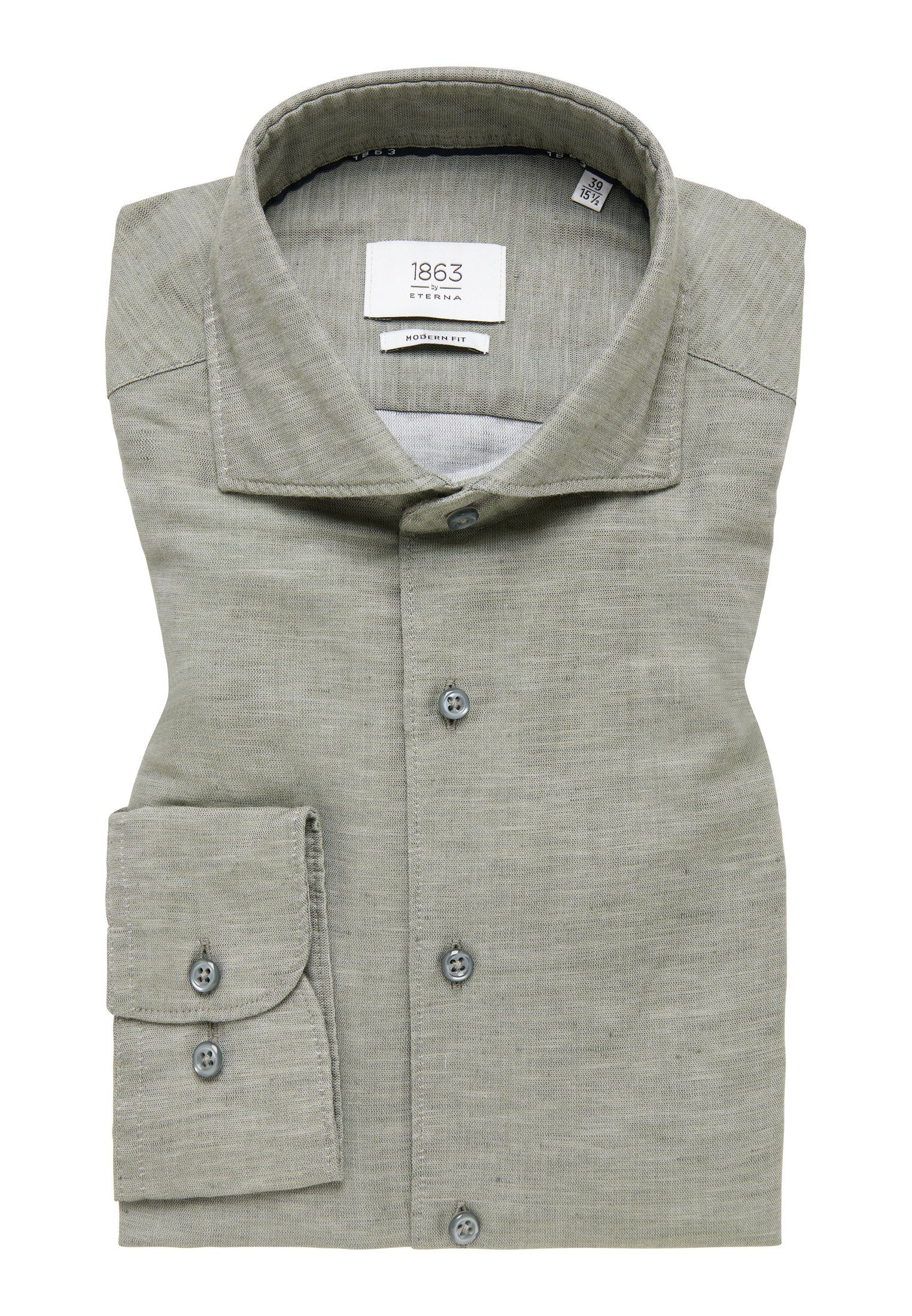 Eterna Overhemd met lange mouwen MODERN FIT EASY IRON (gemakkelijk te strijken)