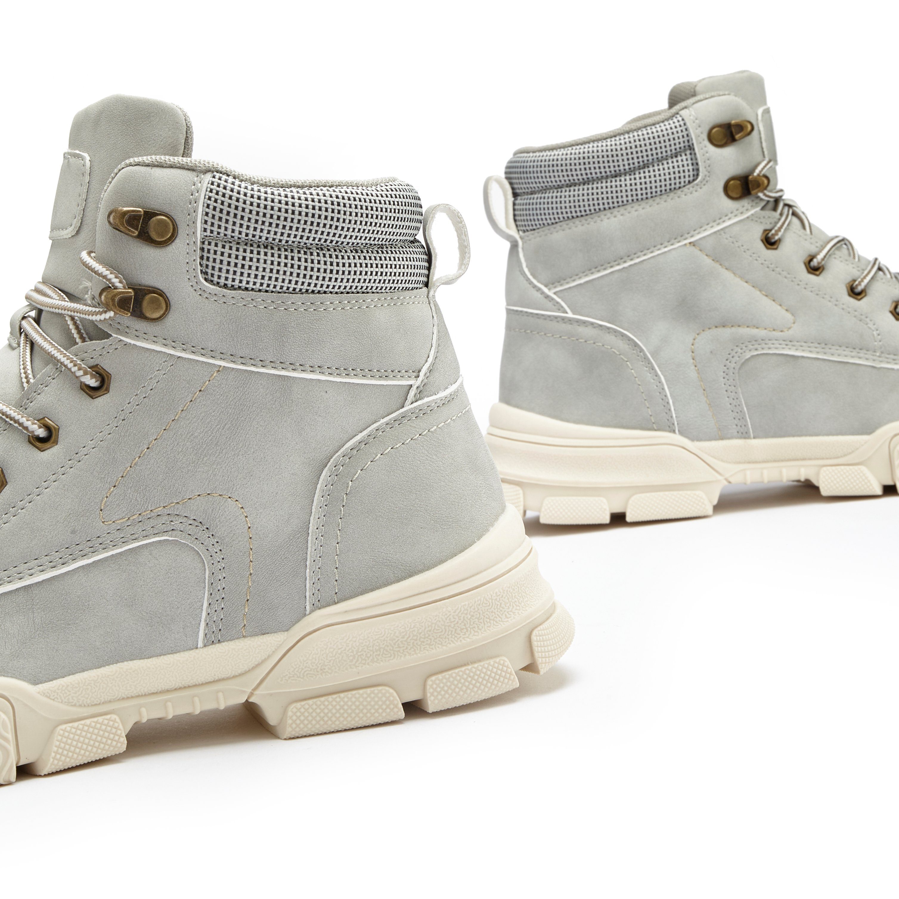 AUTHENTIC LE JOGGER Hoge veterschoenen Veterlaarsjes, wandelschoenen, outdoorlaarzen met profielzool VEGAN