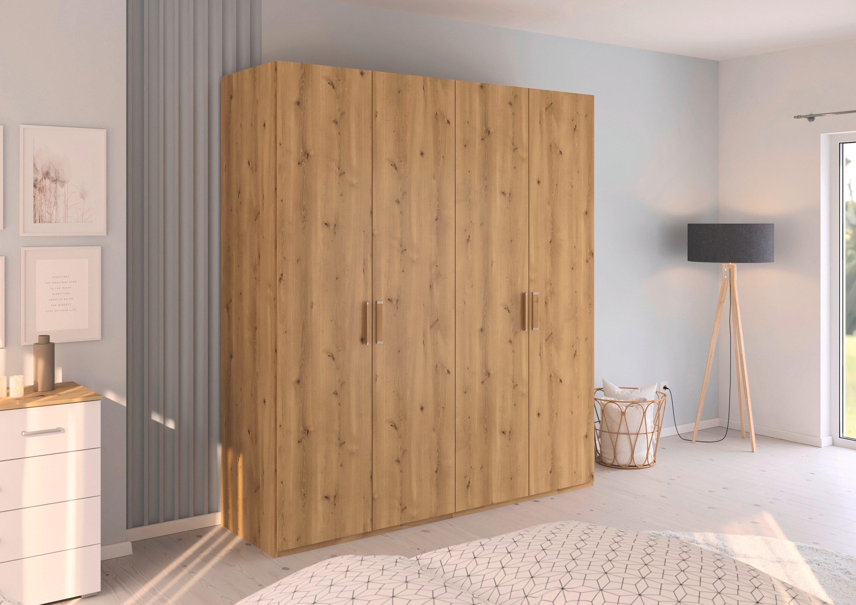 rauch Draaideurkast Kledingkast Kast Garderobe Slaapkamerkast EVELYN in elegante stijl, veel opbergruimte 4 breedtes en 2 hoogtes made in germany