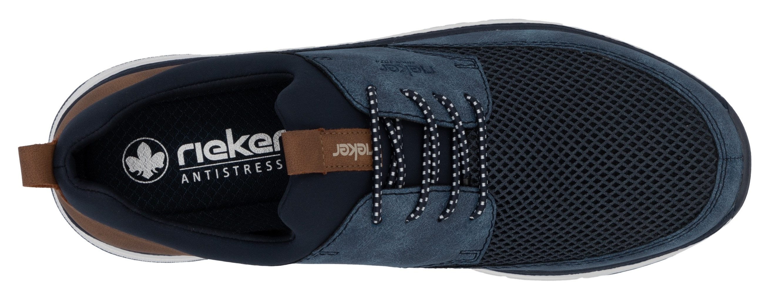 Rieker Slip-on sneakers , vrijetijdsschoen, lage schoen, instapschoen met elastiek
