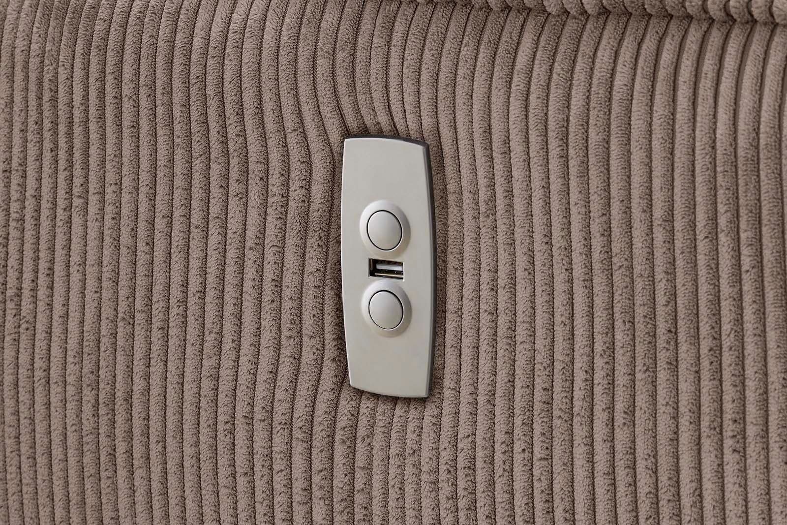 Jockenhöfer Gruppe Hoekbank Double One L-vorm met 2 x 120 cm brede, elektrisch verstelbare relaxfuncties