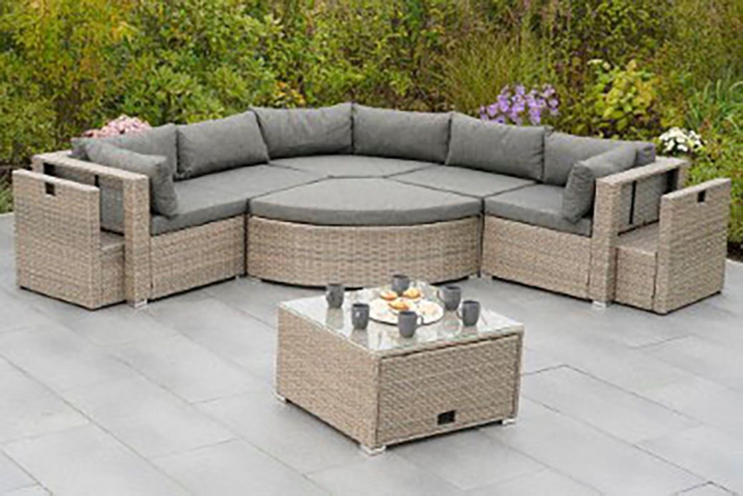MERXX Tuinset Rivello inclusief kussens, afmetingen bxdxh: 225 x 225 x 63 cm (23-delig)