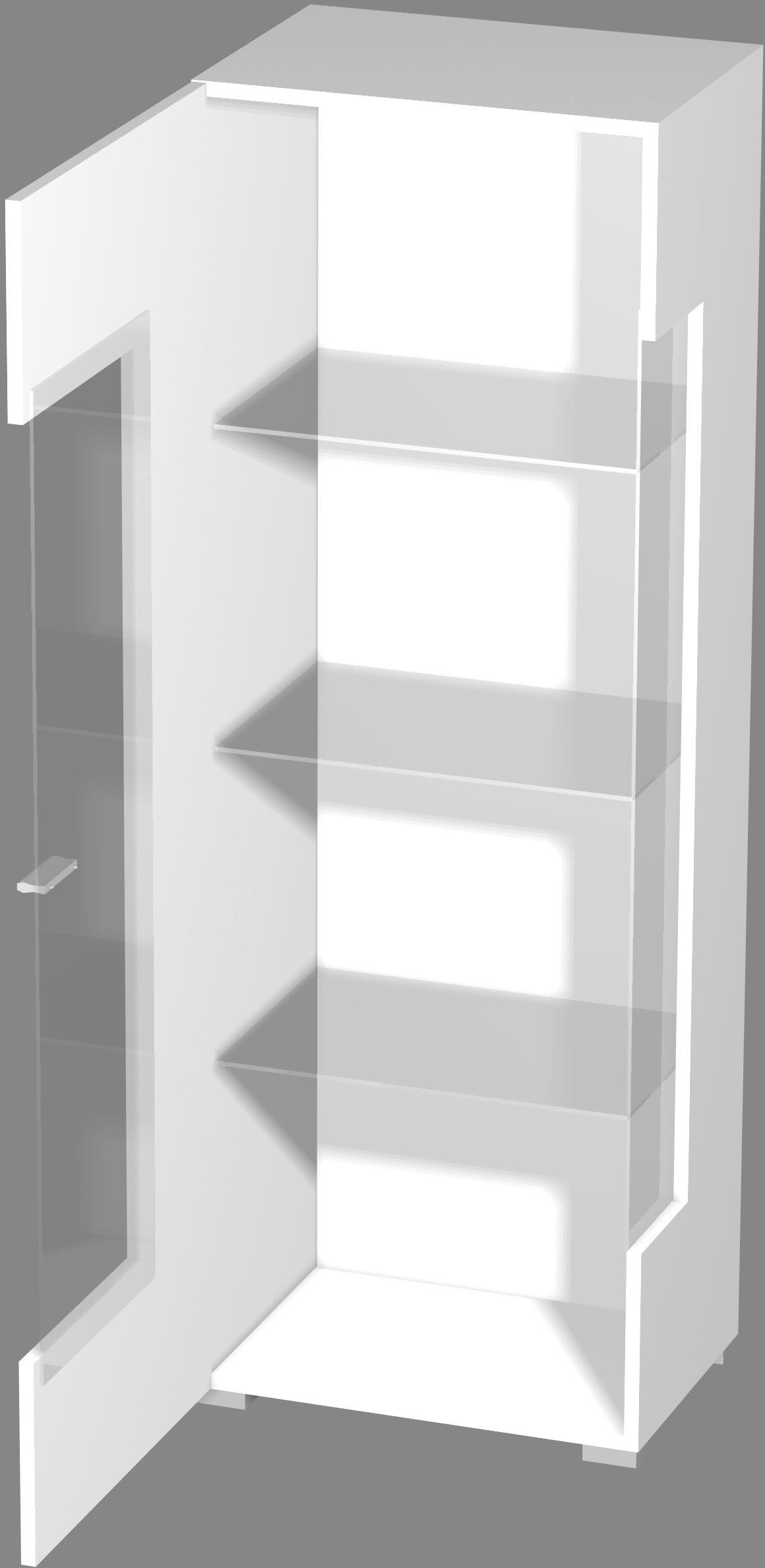 Höltkemeyer Vitrinekast Happy Staande vitrine, hoogte 146 cm