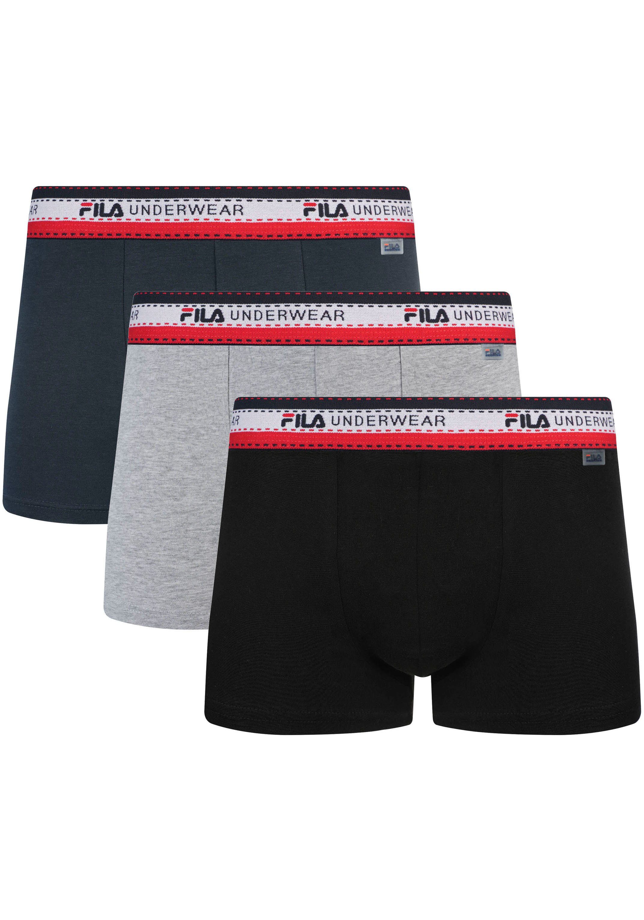 Fila Boxershort (3 stuks) heren boxershorts maat XXL zwart