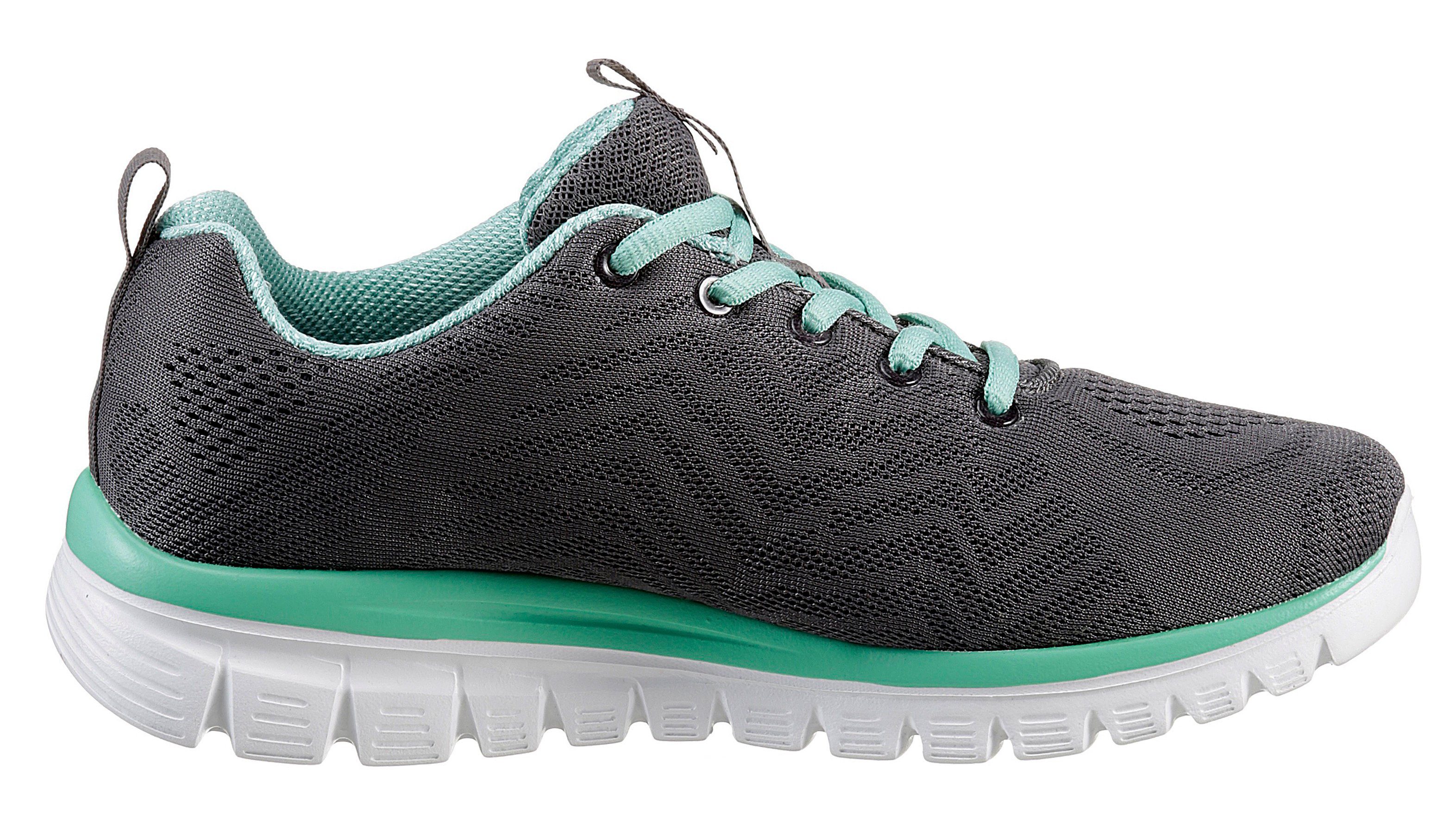 Skechers Sneakers Graceful - Get Connected Vrijetijdsschoen, lage schoen, veterschoen in schoenwijdte G (wijd)