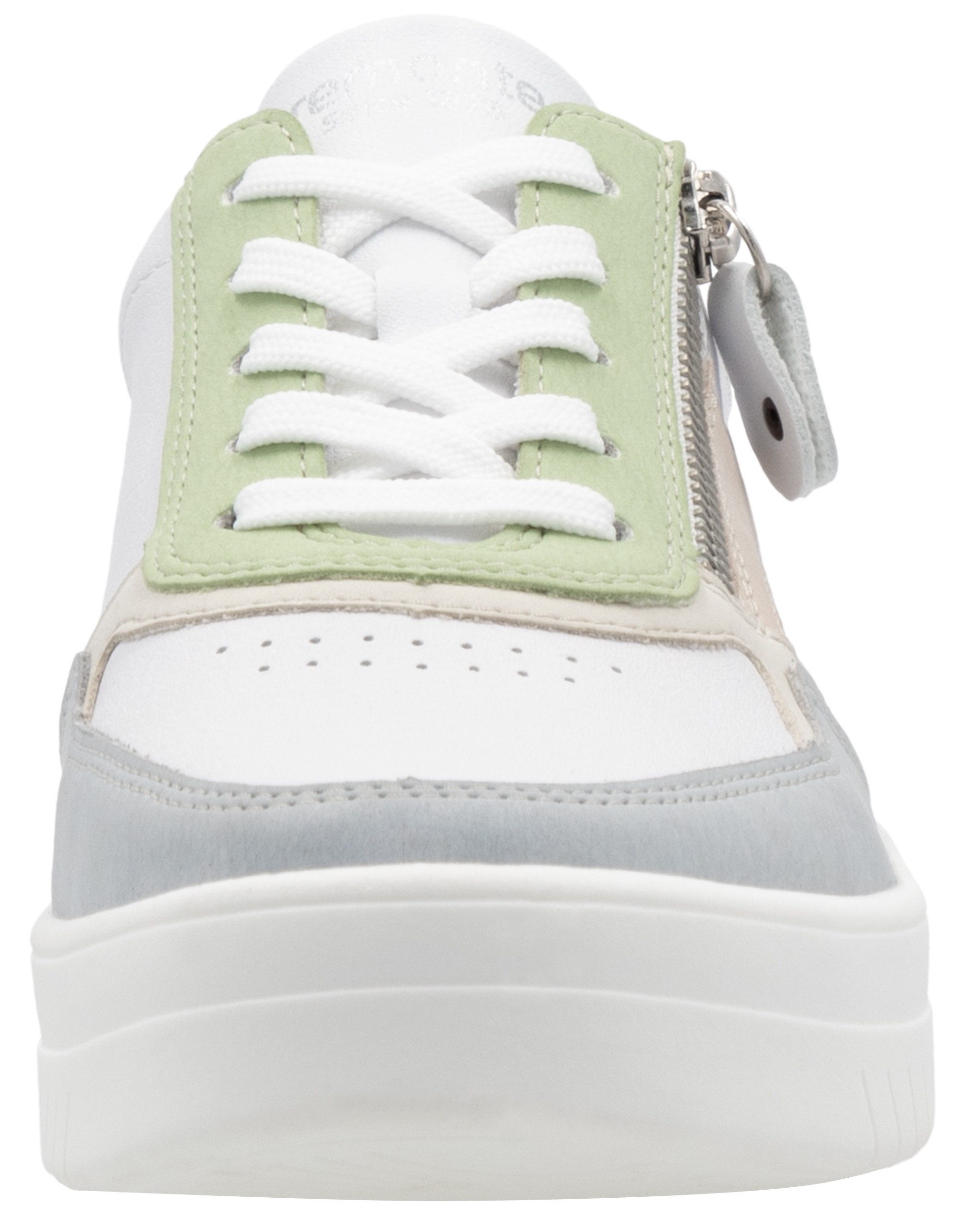 Remonte Plateausneakers , vrijetijdsschoen, lage schoen, veterschoen in smalle vorm