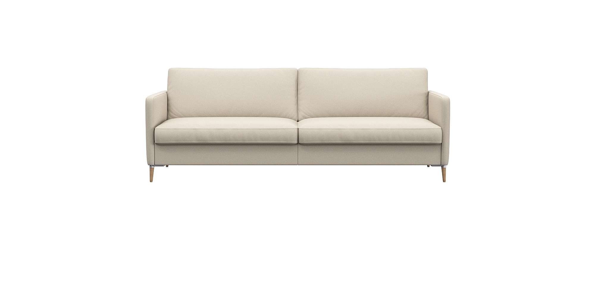 FLEXLUX 3-zitsbank Fiore, super zitcomfort door koudschuim in de zitting wit, 3-zitsbanken, 214 cm