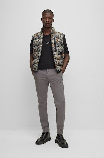 Boss Orange Geweven broek Schino-Taber-1 D met smalle pijpen