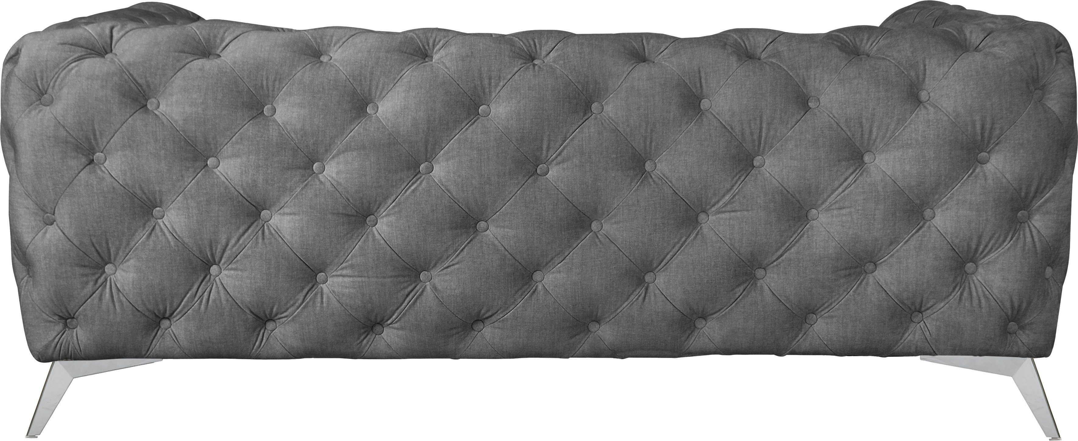 Leonique Chesterfield-bank Glynis luxueuze capitonnage, moderne chesterfield look, kleur van de poten ter keuze