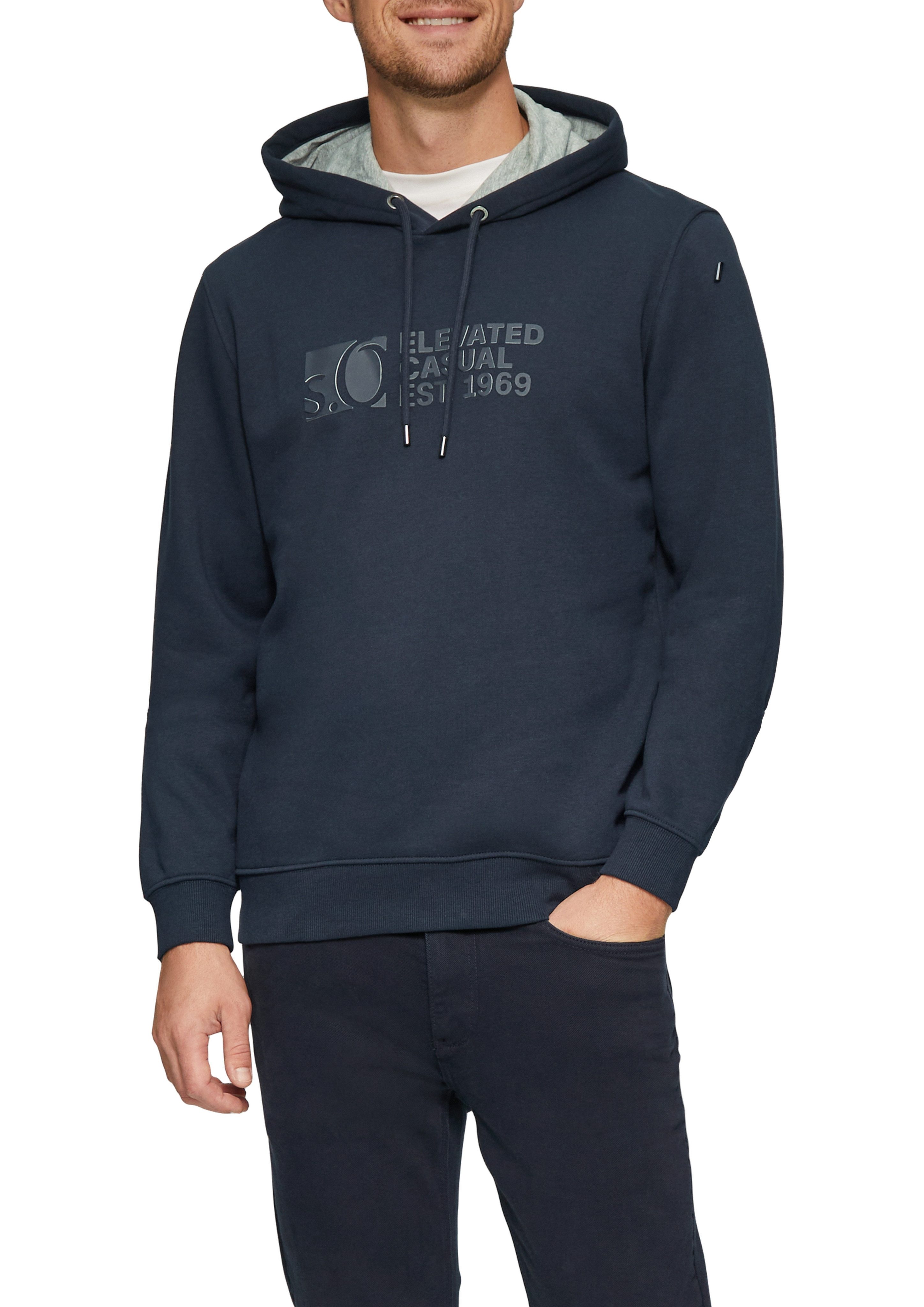 s.Oliver Hoodie met frontprint