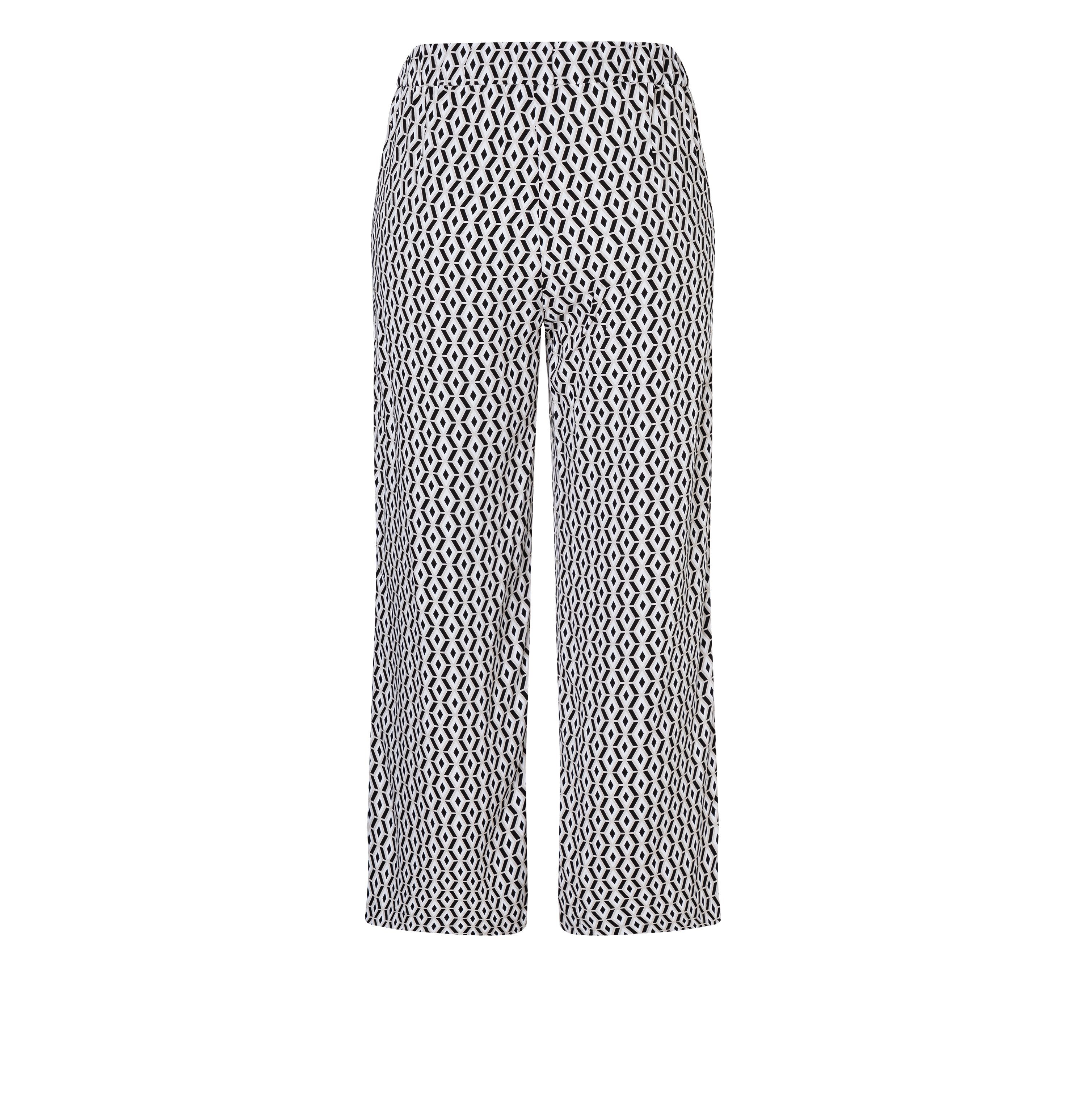 MAC 3 4 broek Chiara Cropped met wijde rechte pijp