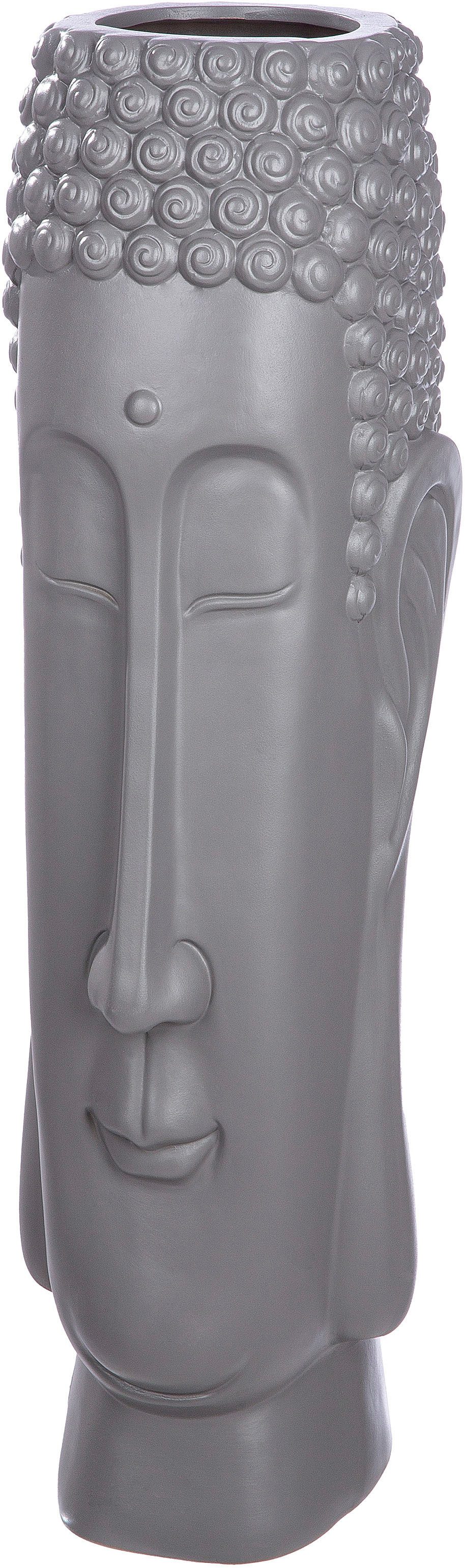 Casablanca by Gilde Vloervaas Bodenvase "Buddha" grijs (1 stuk)