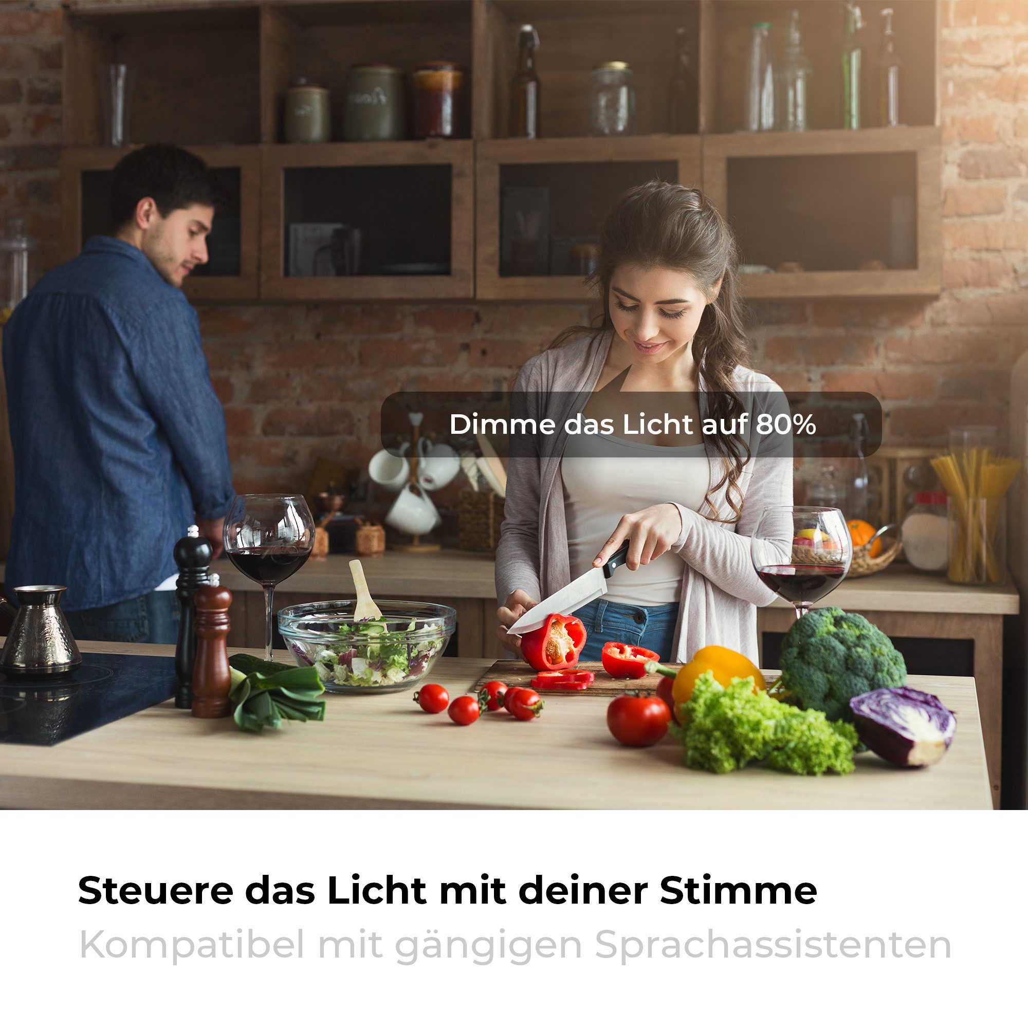 B.K.Licht Led-plafondlamp WiFi CCT LED plafondlamp met app-besturing Inclusief nachtlichtfunctie, timerfunctie, geheugenfunctie, kleurwisseling (1 stuk)
