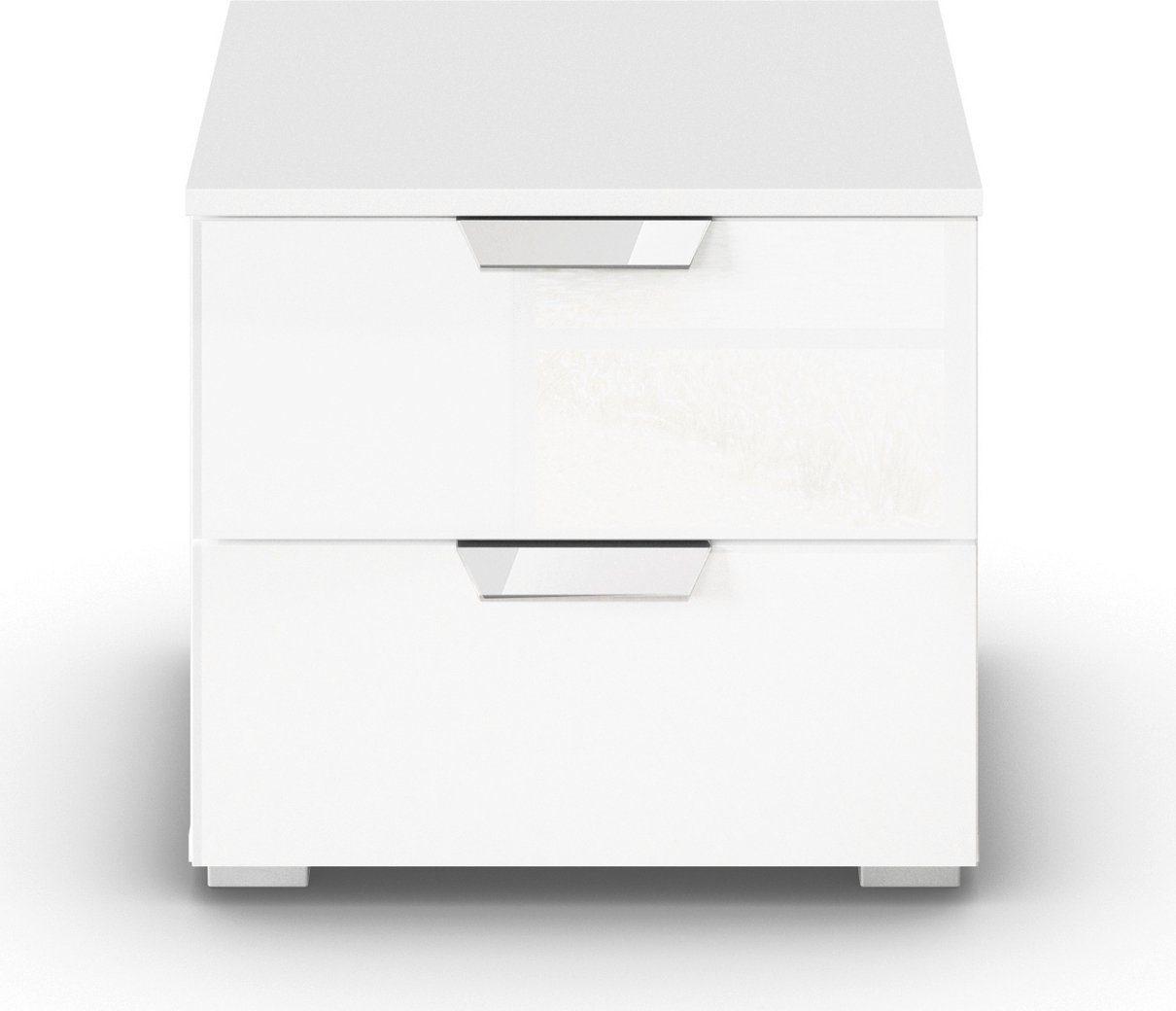 rauch Nachtkastje Glamour by Aditio met hoogglansfront, 2 laden met soft-closefunctie