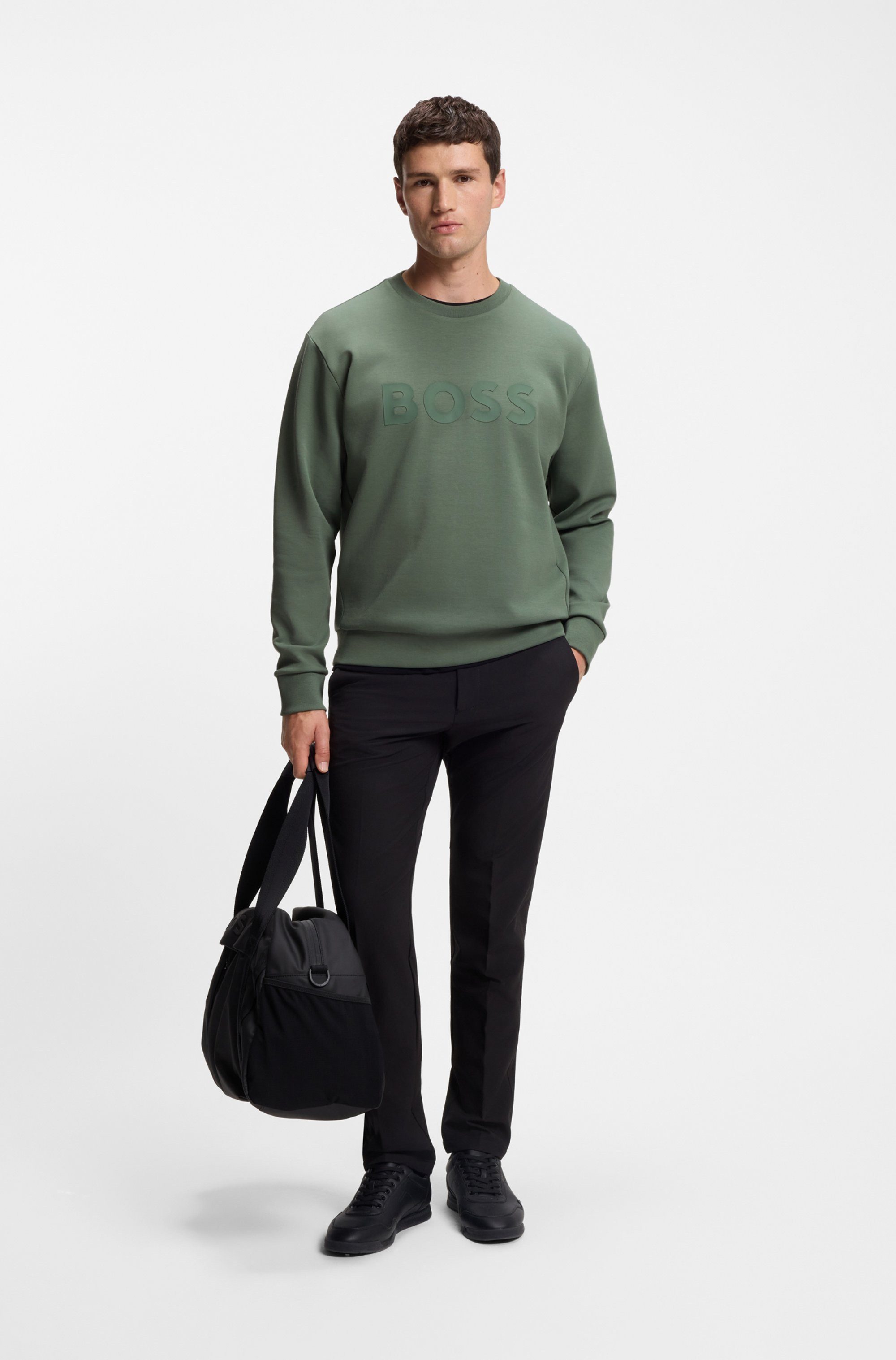 BOSS GREEN Sweatshirt Salbo met logoprint
