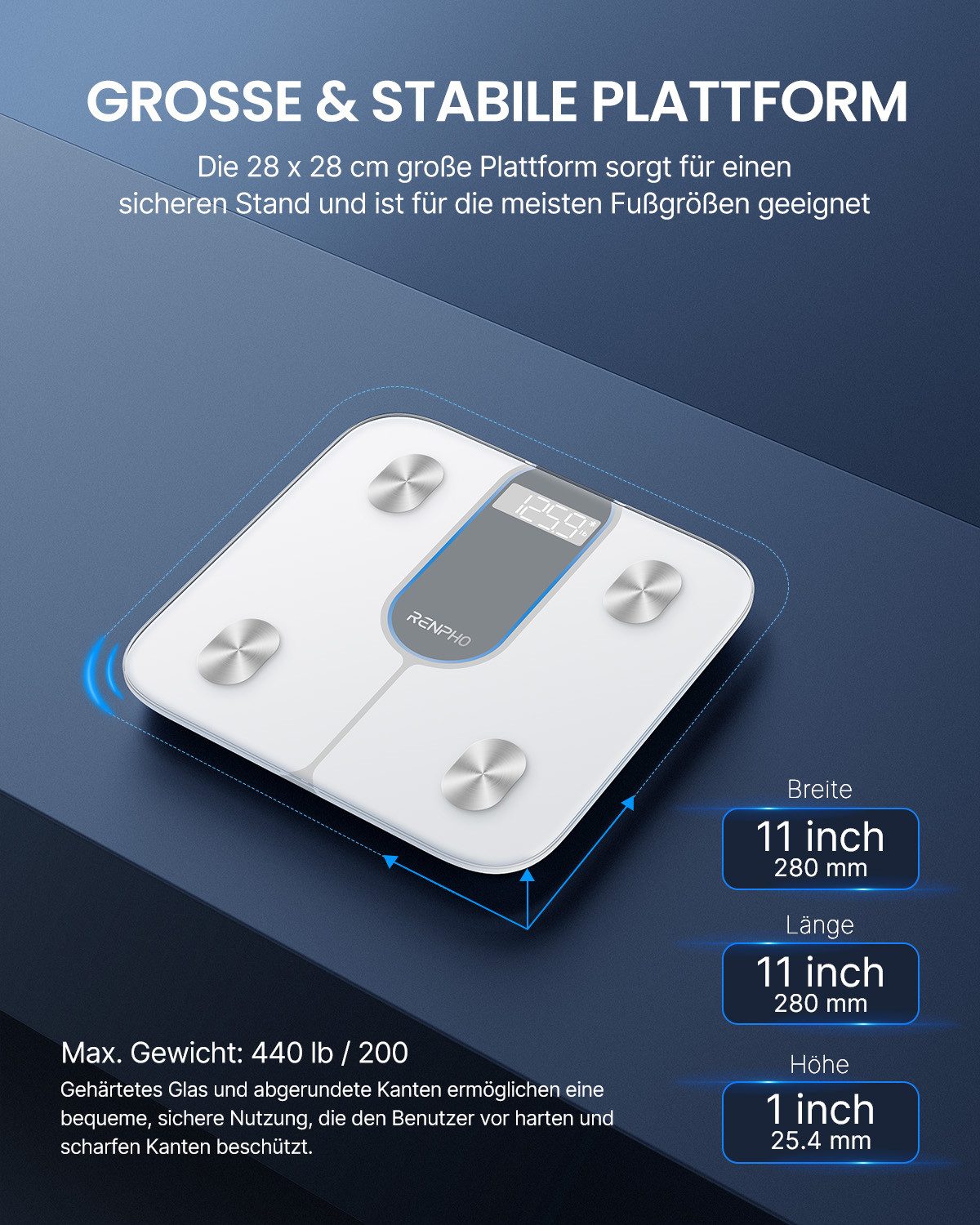 Renpho Lichaamsanalyser Weegschaal Elis 1C Smart Body Scale A033