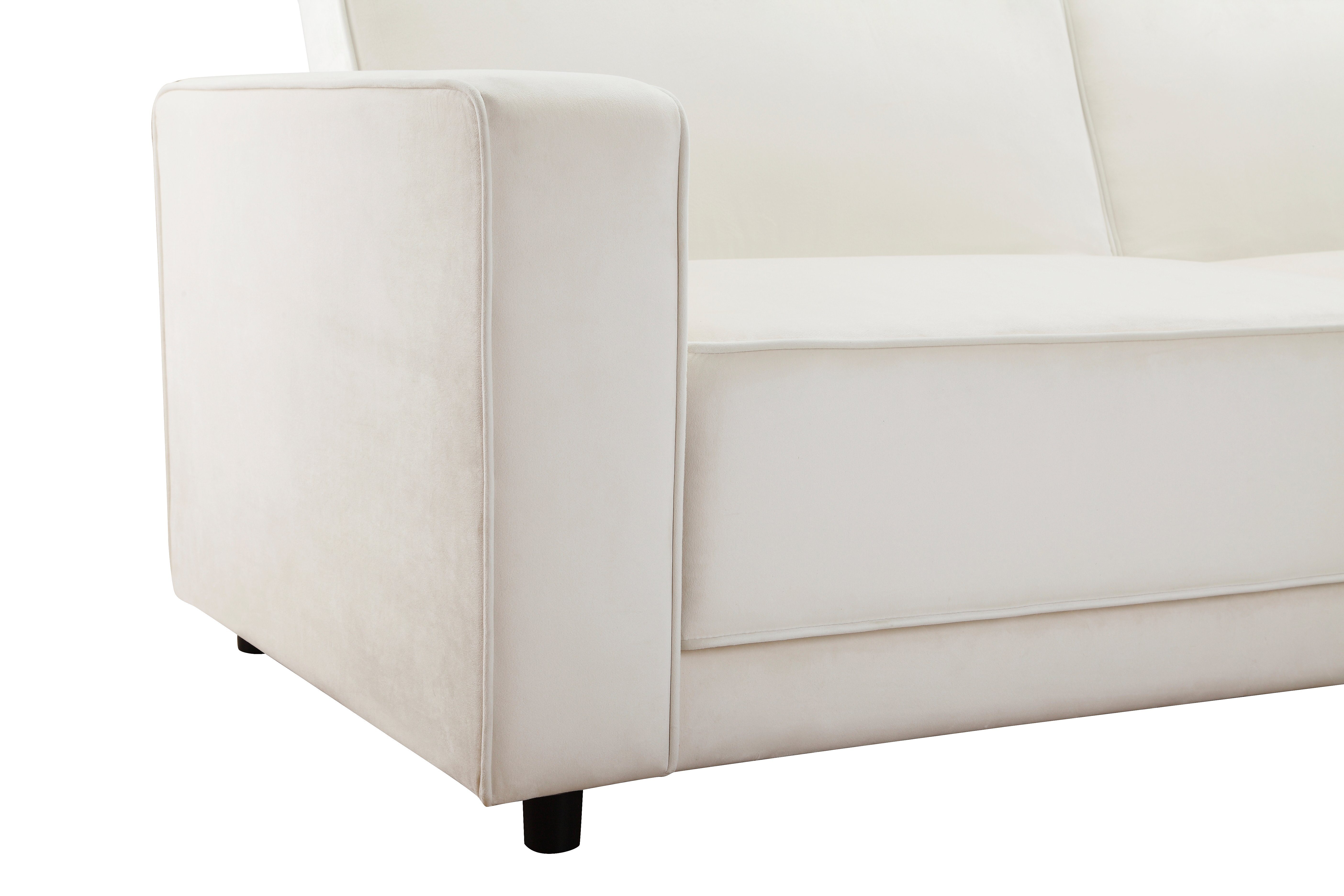 Dorel Home 3-zitsbank Allie slaapbank 225 cm Slaapbank functie (108/190cm), trendy ribfluweel of onderhoudsvriendelijk velours