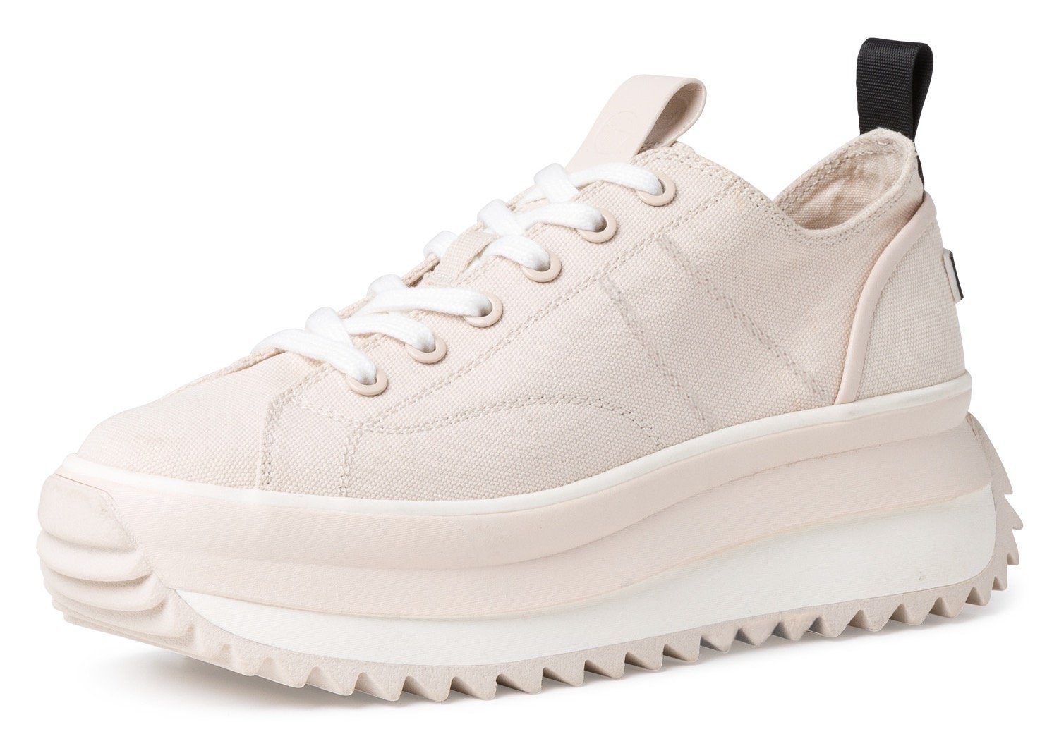 Tamaris Plateausneakers MILENA vrijetijdsschoen, lage schoen, veterschoen met touch-it-uitrusting