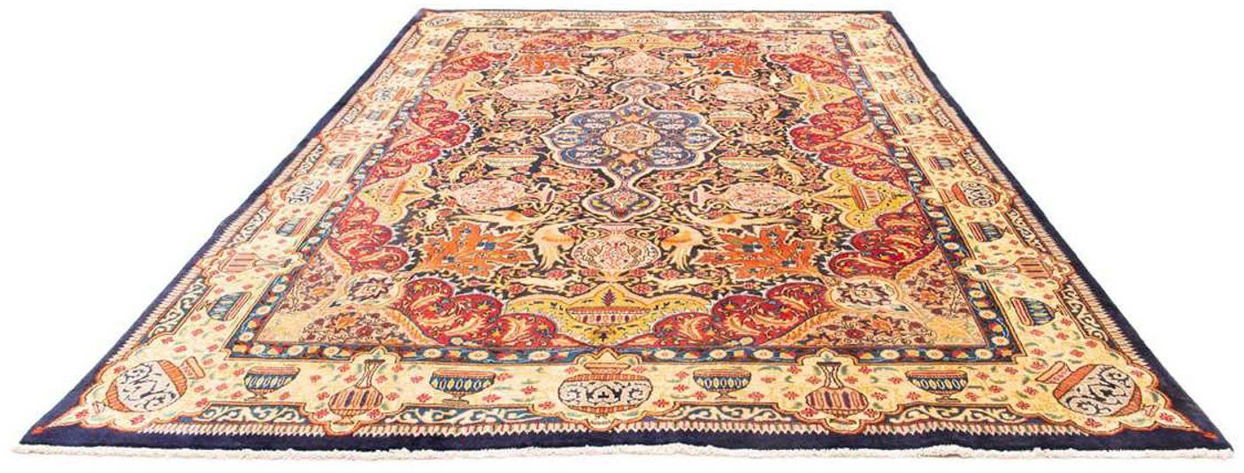 morgenland Wollen kleed Keshan medaillon beige 150 x 98 cm Handgeknoopt