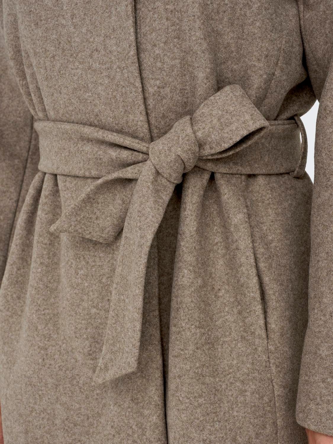 Only Lange jas ONLEMMA LIFE HIGH NECK COAT OTW