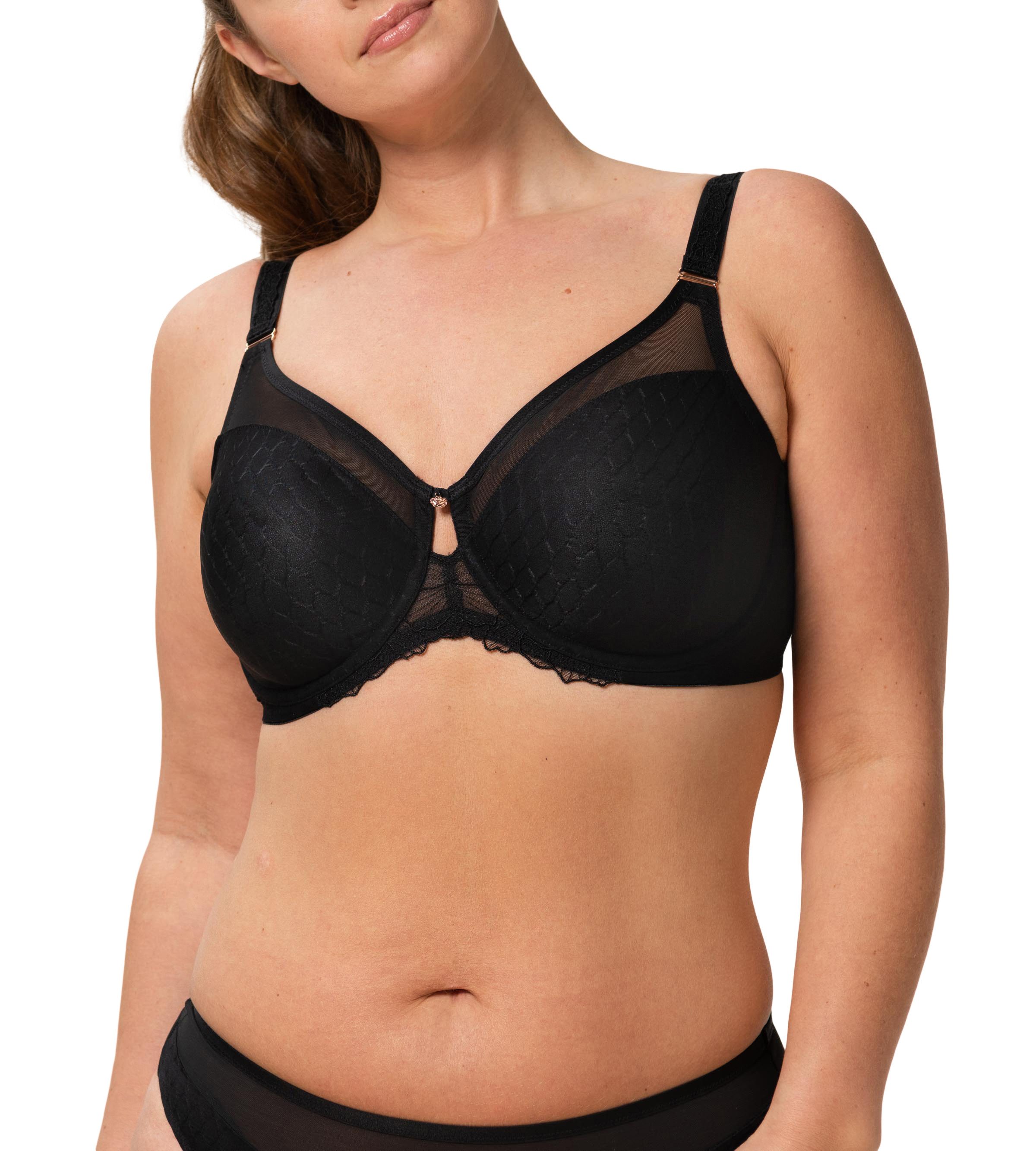 Triumph Minimizer-bh Azalea Florale W01 maakt de borst optisch kleiner met een cupmaat