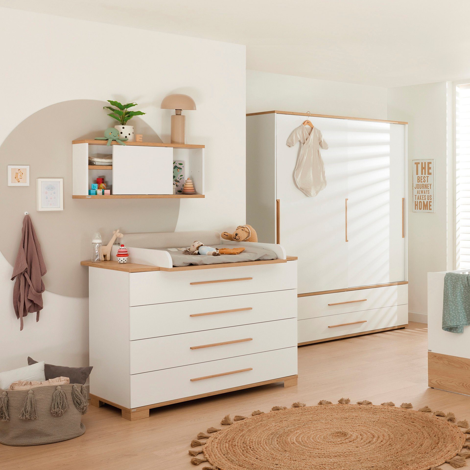 PAIDI Kinderwelten Kledingkast YOLANDA 2T2S breed Schuifdeuren met hoogwaardige aluminium rails, 2 lades