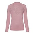 classic trui met staande kraag trui roze
