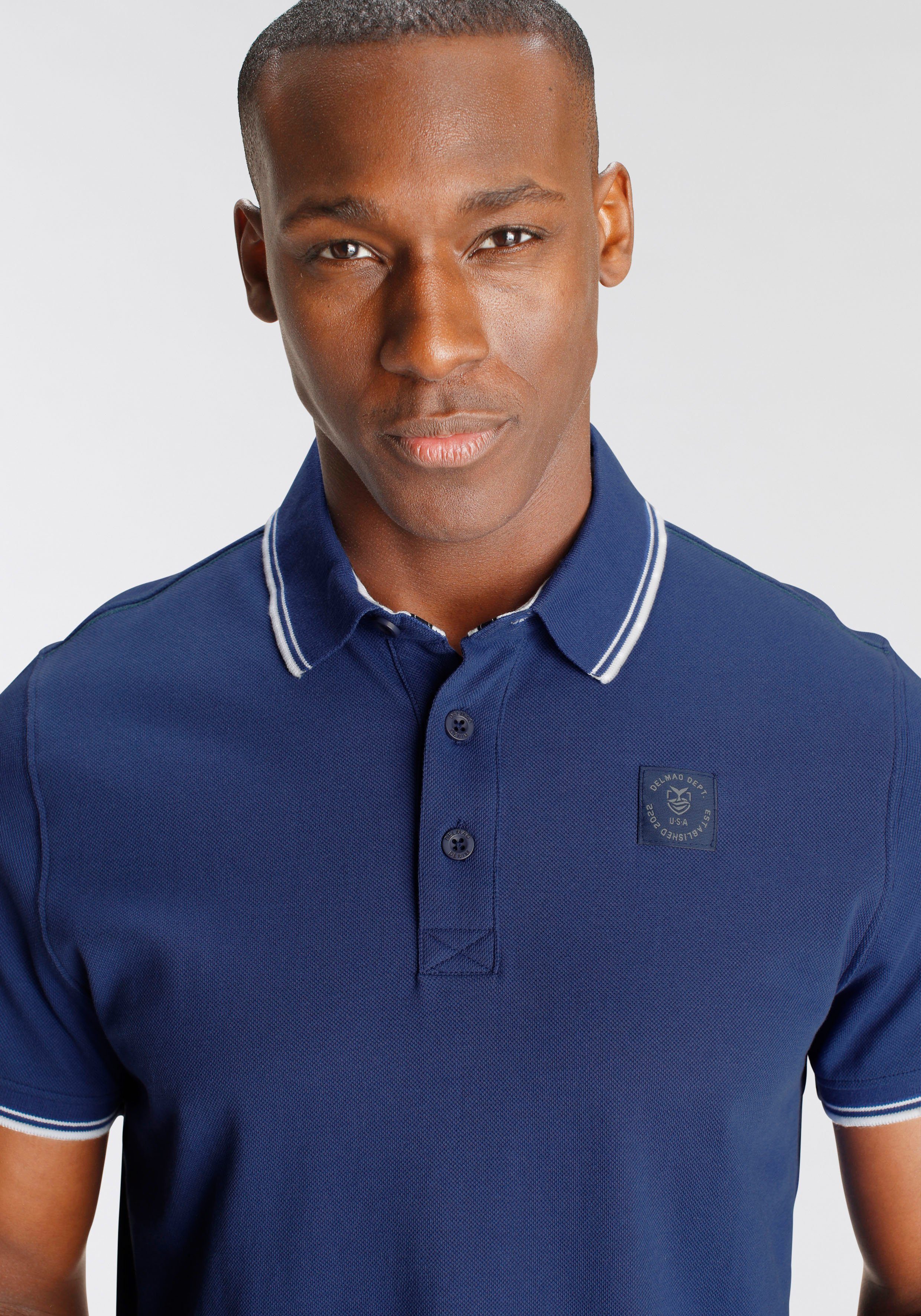 DELMAO Poloshirt Korte mouwen, losse pasvorm, polokraag, voor tennis of golf