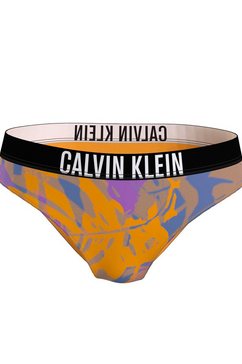 calvin klein swimwear bikinibroekje wild leaf met abstracte print paars