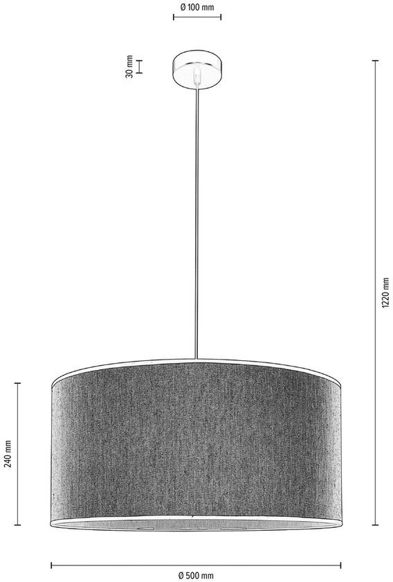 andas Hanglamp Virrat, in Scandinavische stijl Hanglamp met linnen kap, in tijdloos ontwerp, gemaakt in Europa (0 stuks)
