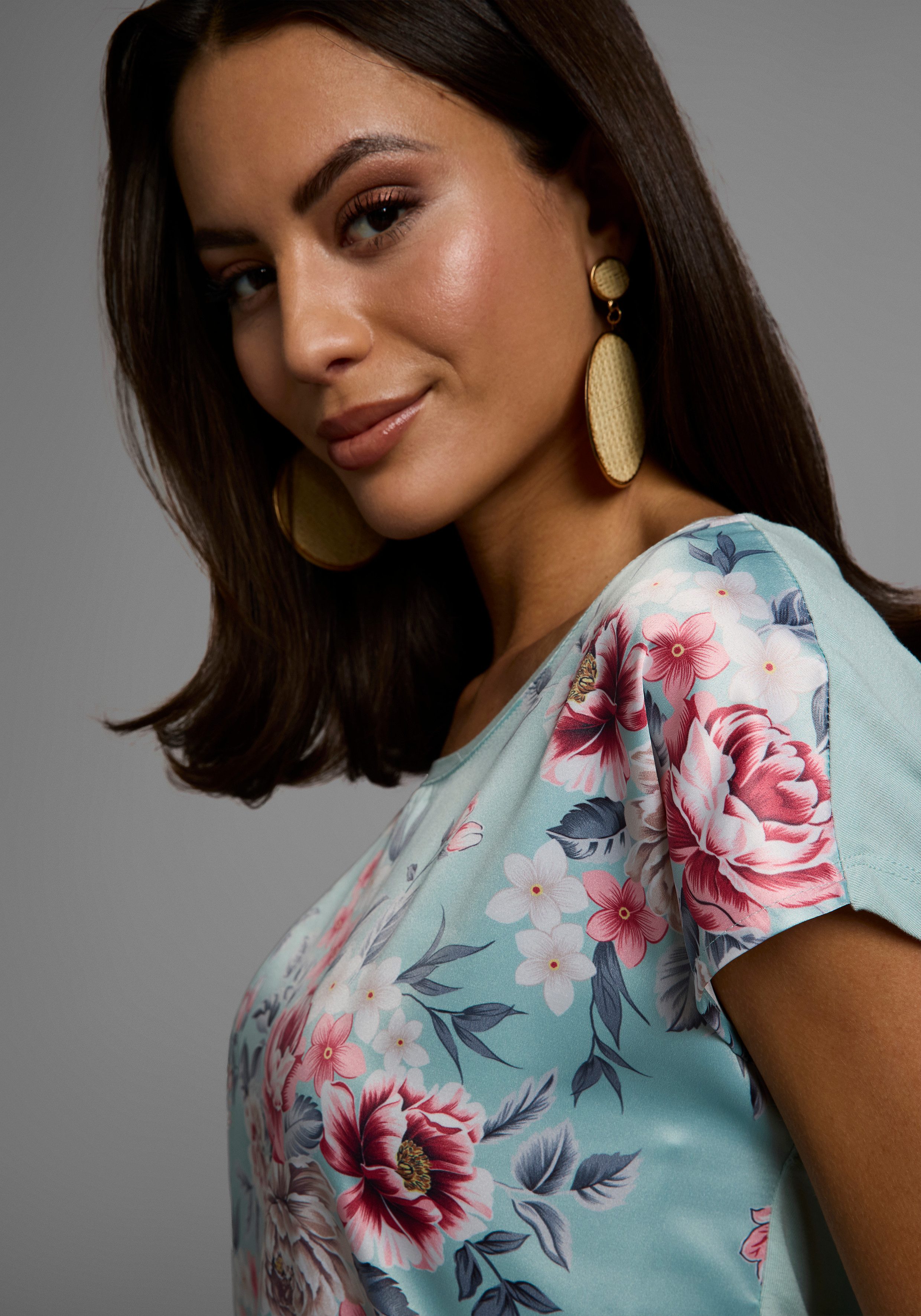 Laura Scott Shirtblouse van glanzend satijn