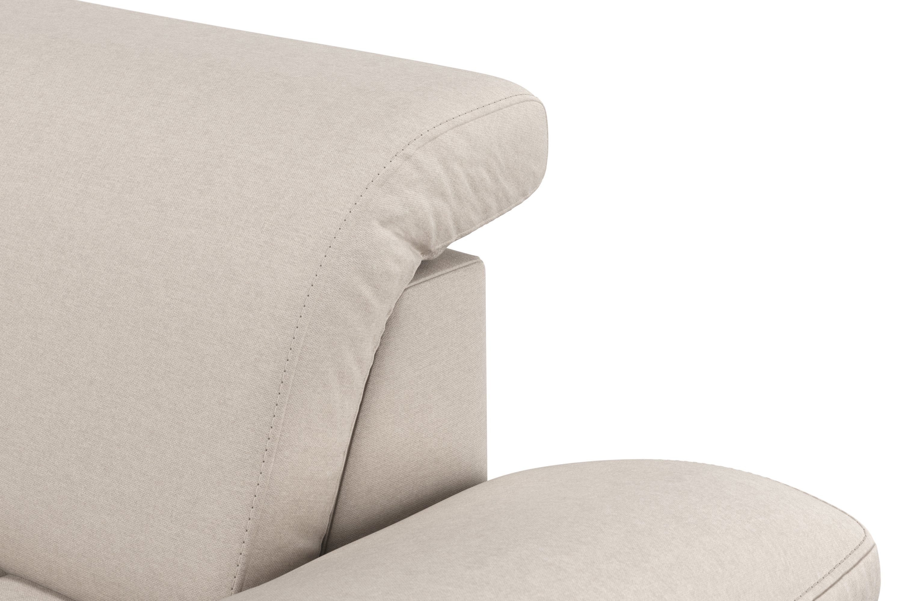 sit&more Hoekbank Cool L-vorm naar keuze met verstelbare hoofdsteun en uittrekzitting, motorisch