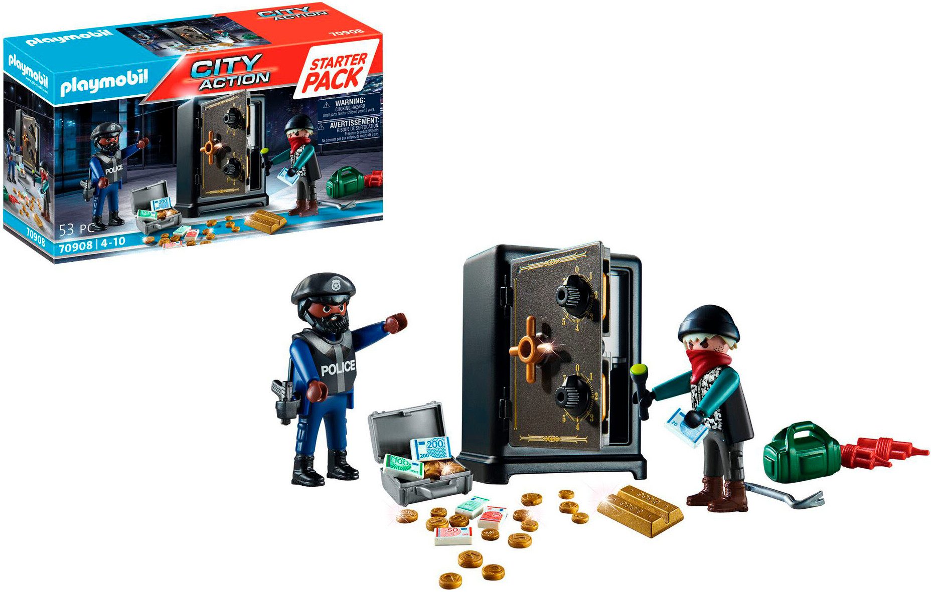 Playmobil® Constructie-speelset Starter Pack Tresorknacker (70908) Playmobil Action Heroes (53-delig)