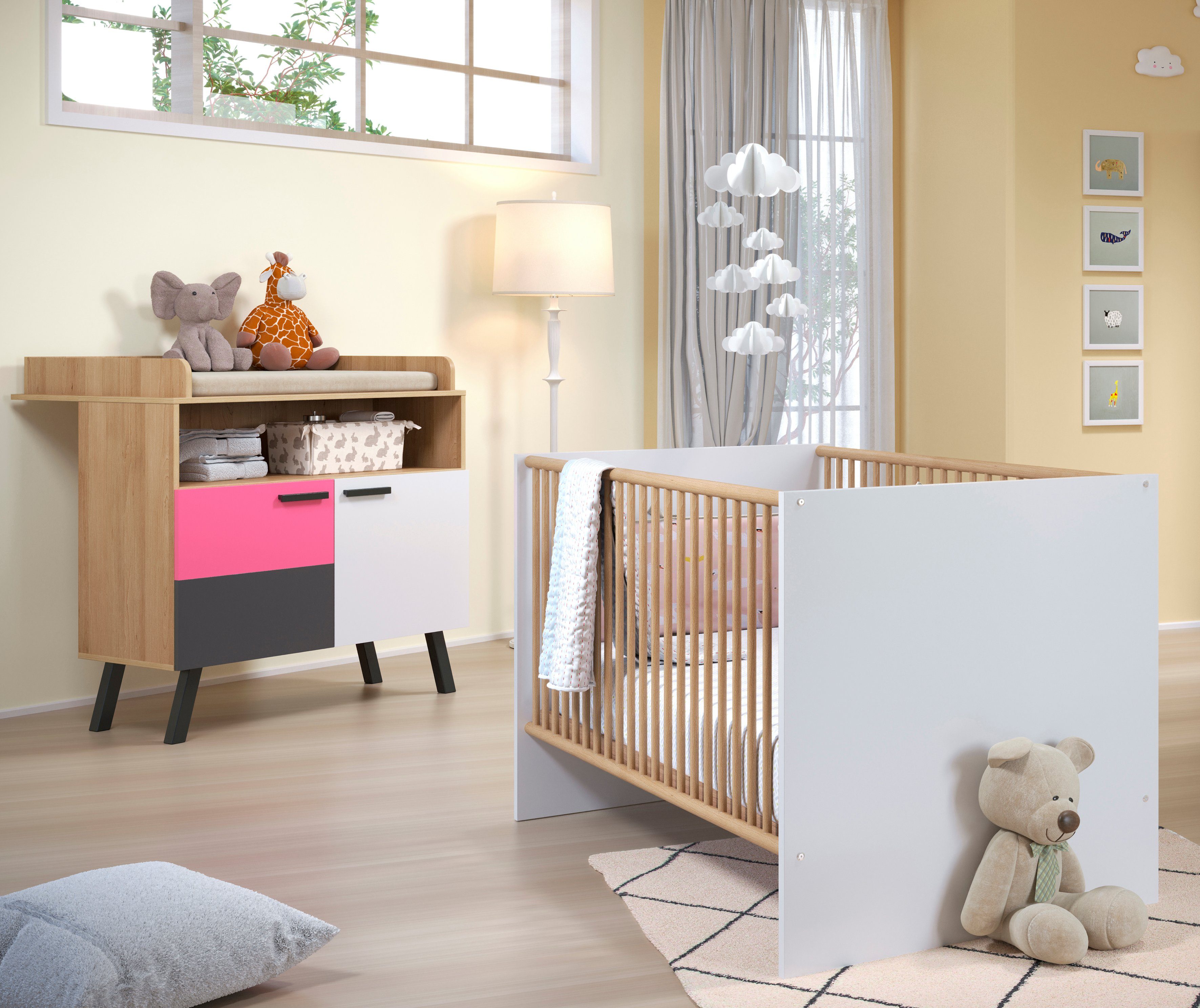 trendteam Babymeubelset Mats neutraal ontwerp (2-delig)