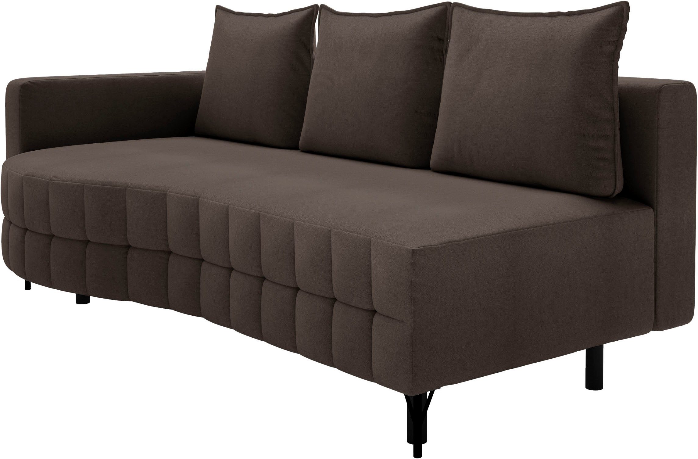 exxpo - sofa fashion Loungebank T wiggy slaapbank met bedfunctie en bedlade, comfortabele bonellvering, super zitcomfort, elegante vormtaal