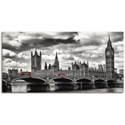 Artland artprint London Westminster Bridge & Red Buses