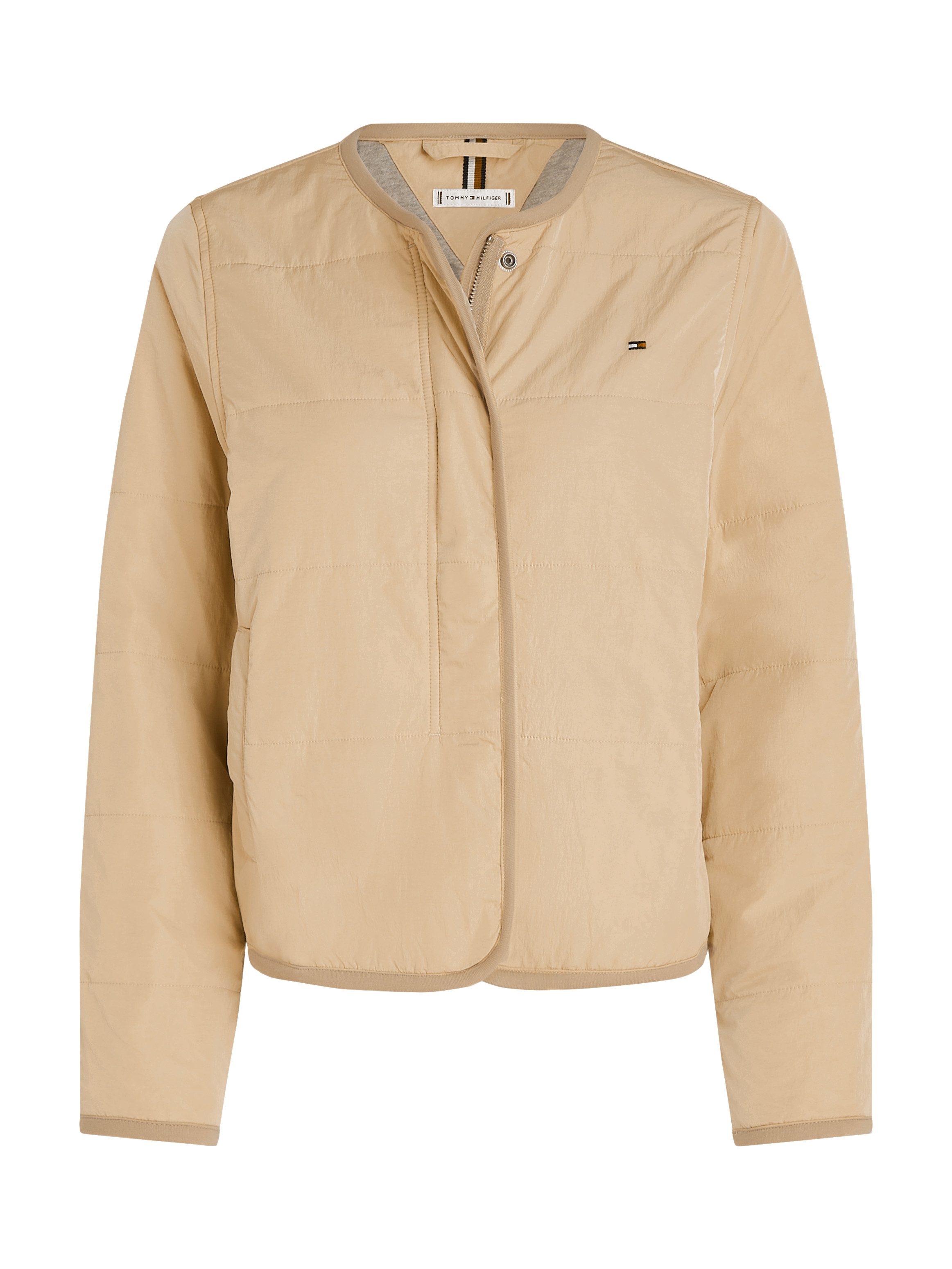 Tommy Hilfiger Gewatteerde jas JERSEY LINED JACKET met tommy jeans-merklabel