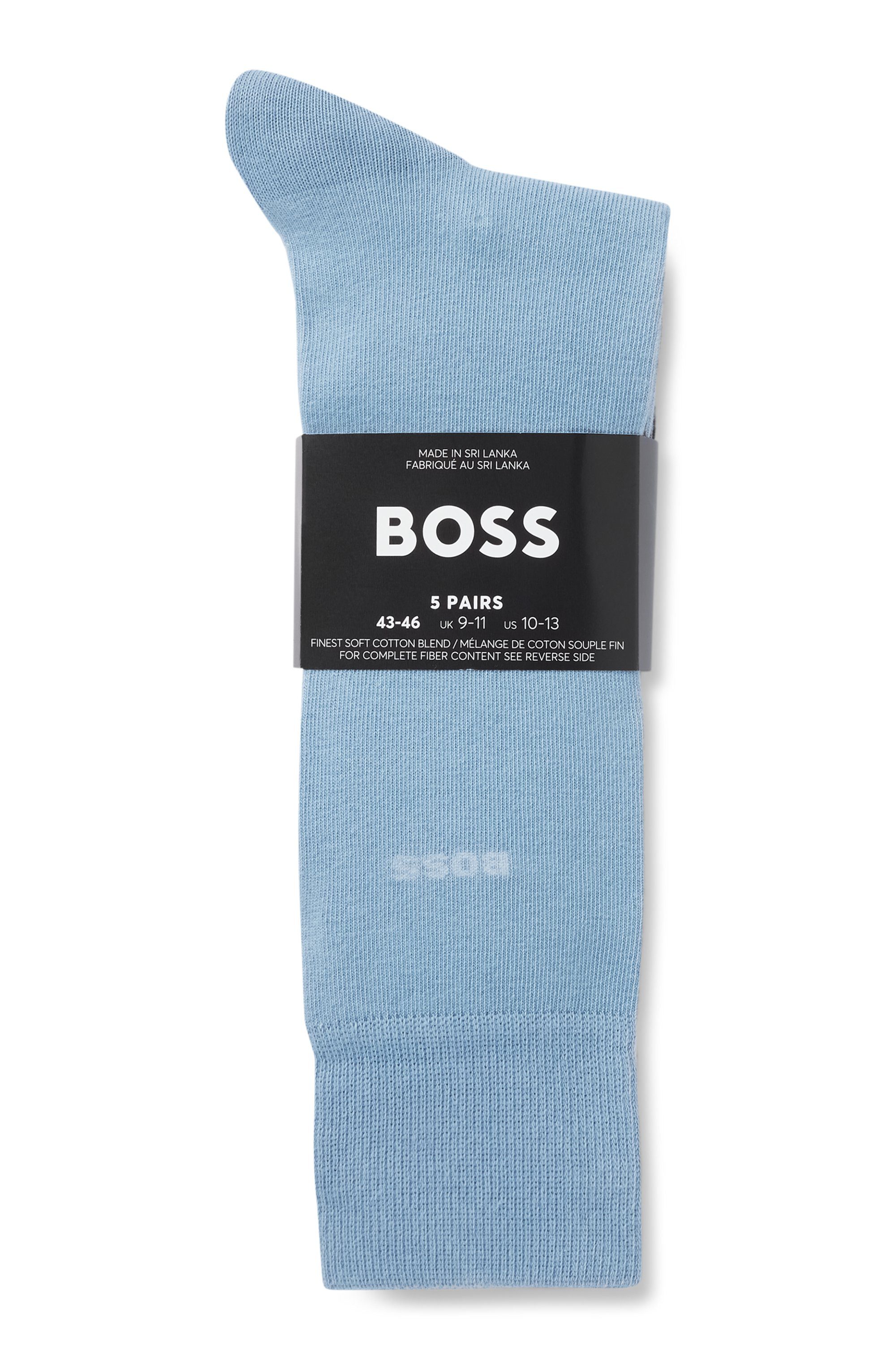 BOSS Sokken 5P Uni Color CC in klassieke uni-kleur (5 paar)