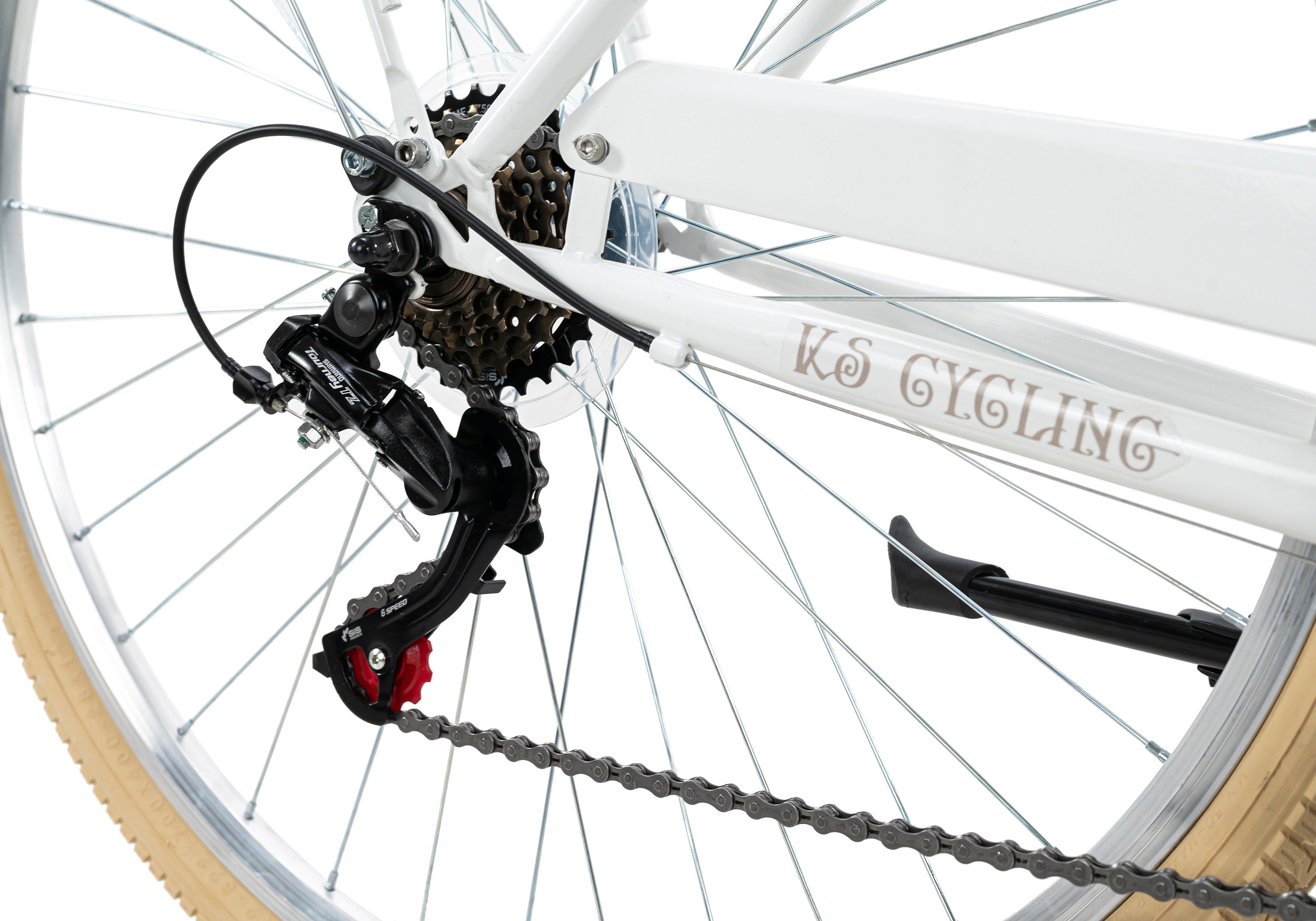 KS Cycling Citybike Casino voor dames, kettingversnelling