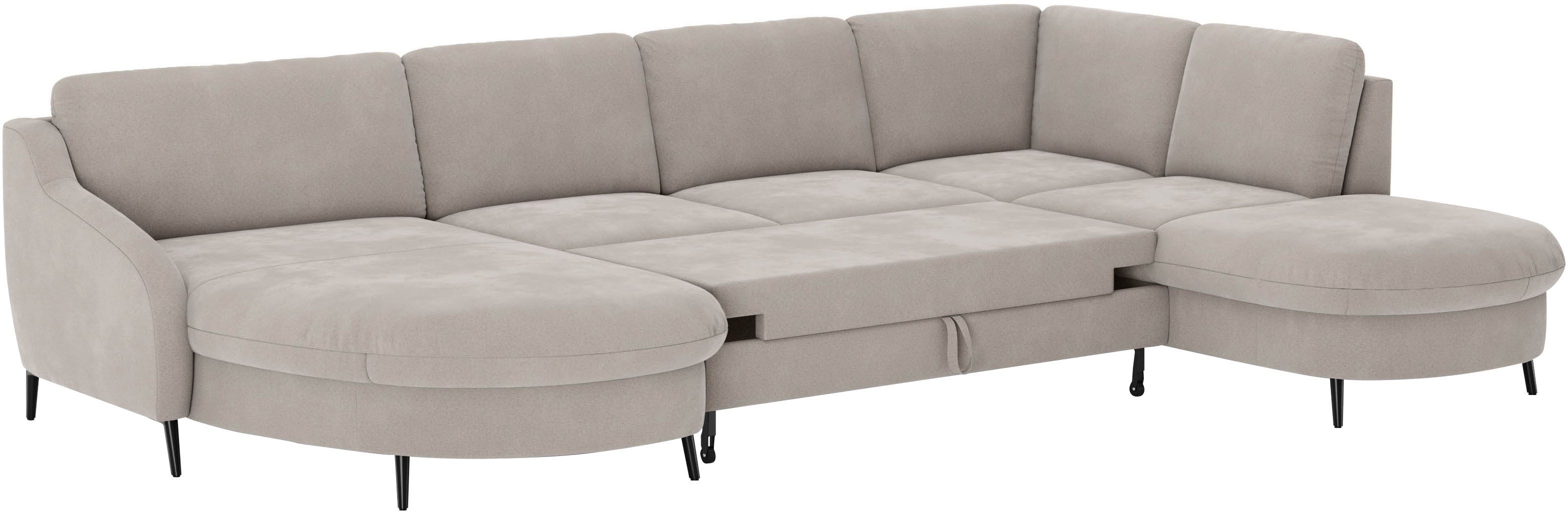 sit&more Zithoek Soul U-model optioneel met bed en bedlade