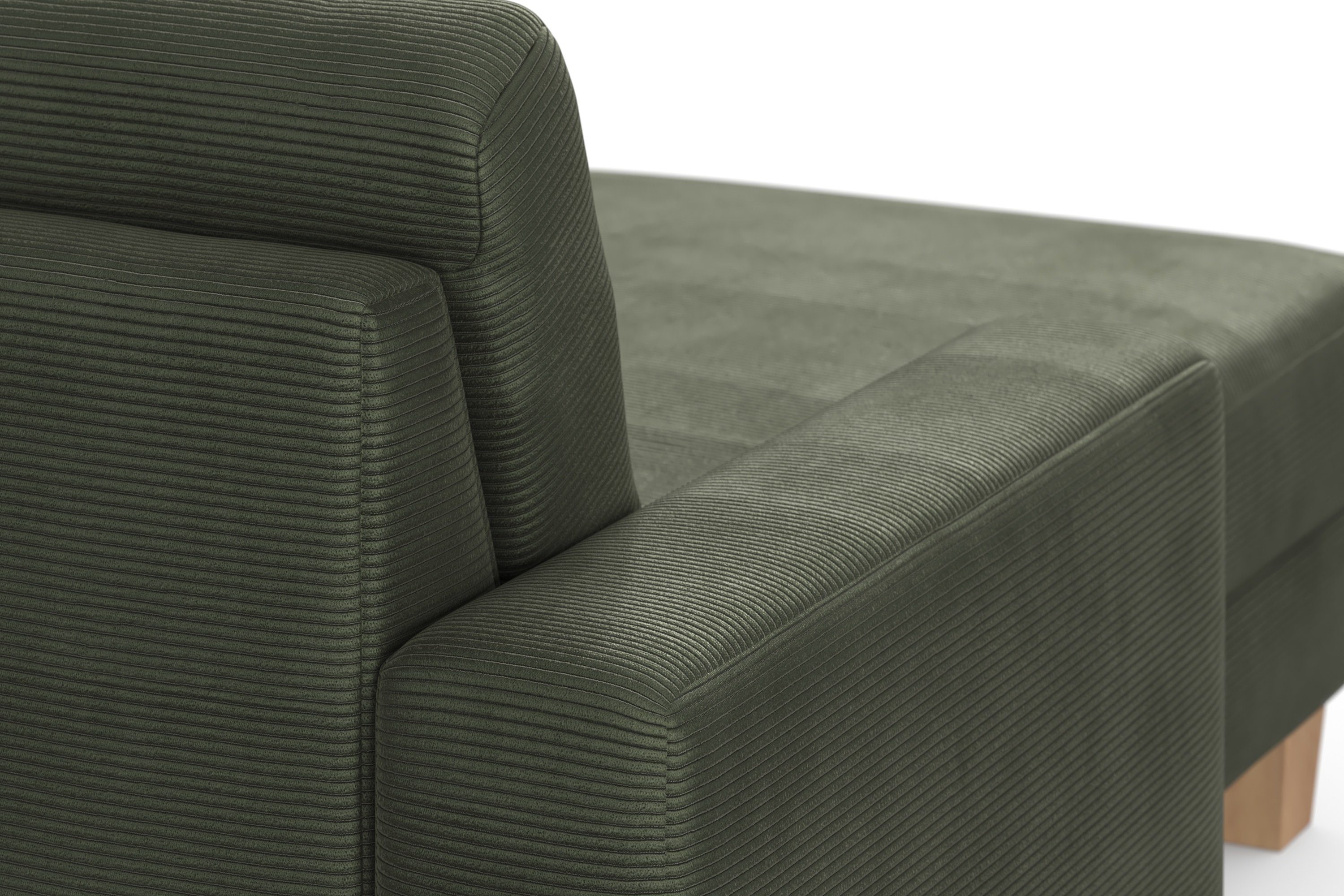 Home affaire Zithoek SUMMER U-vorm met of zonder slaapfunctie en bedkist, cordbekleding